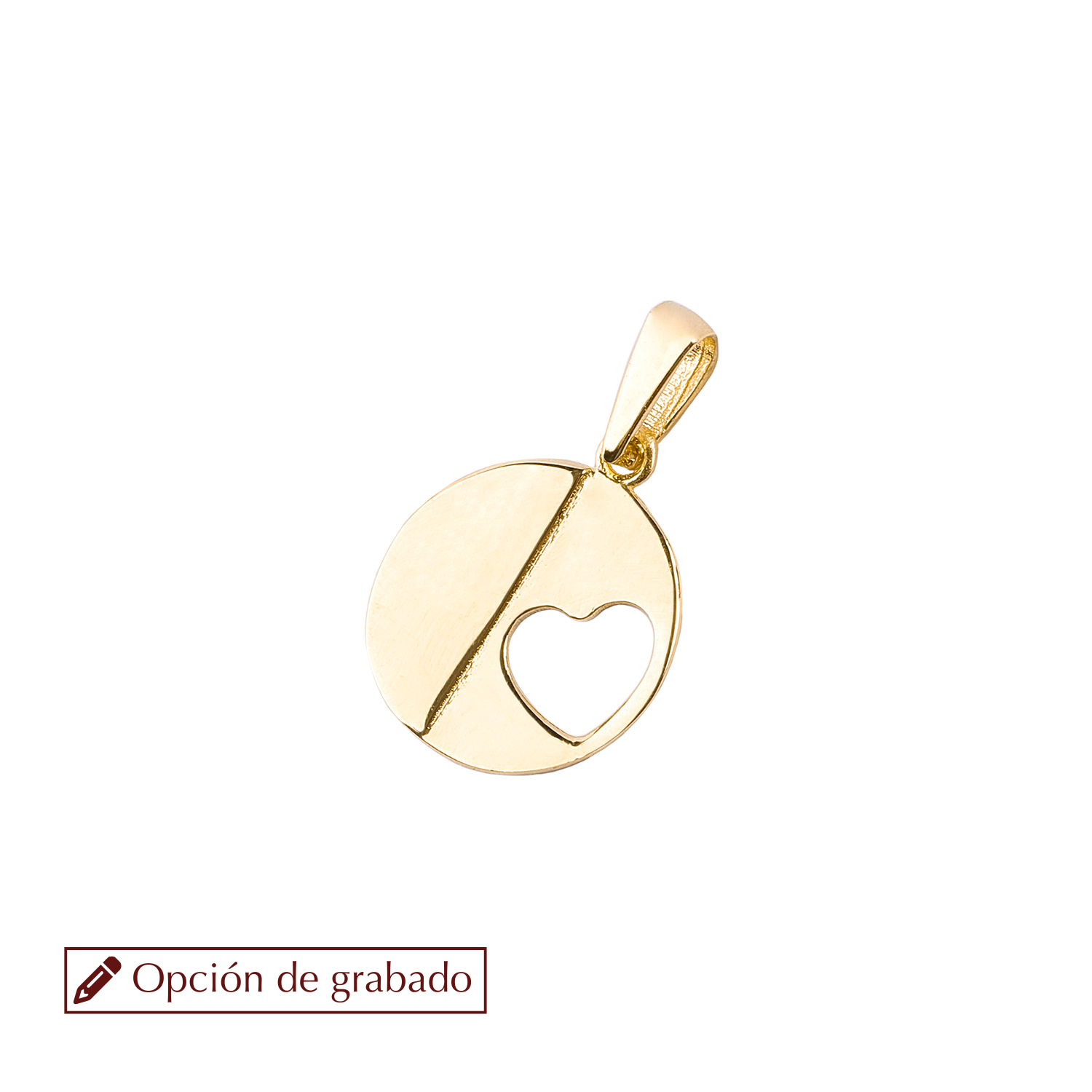 Colgantes de Oro 18kt Modelo Círculo&Corazón-0