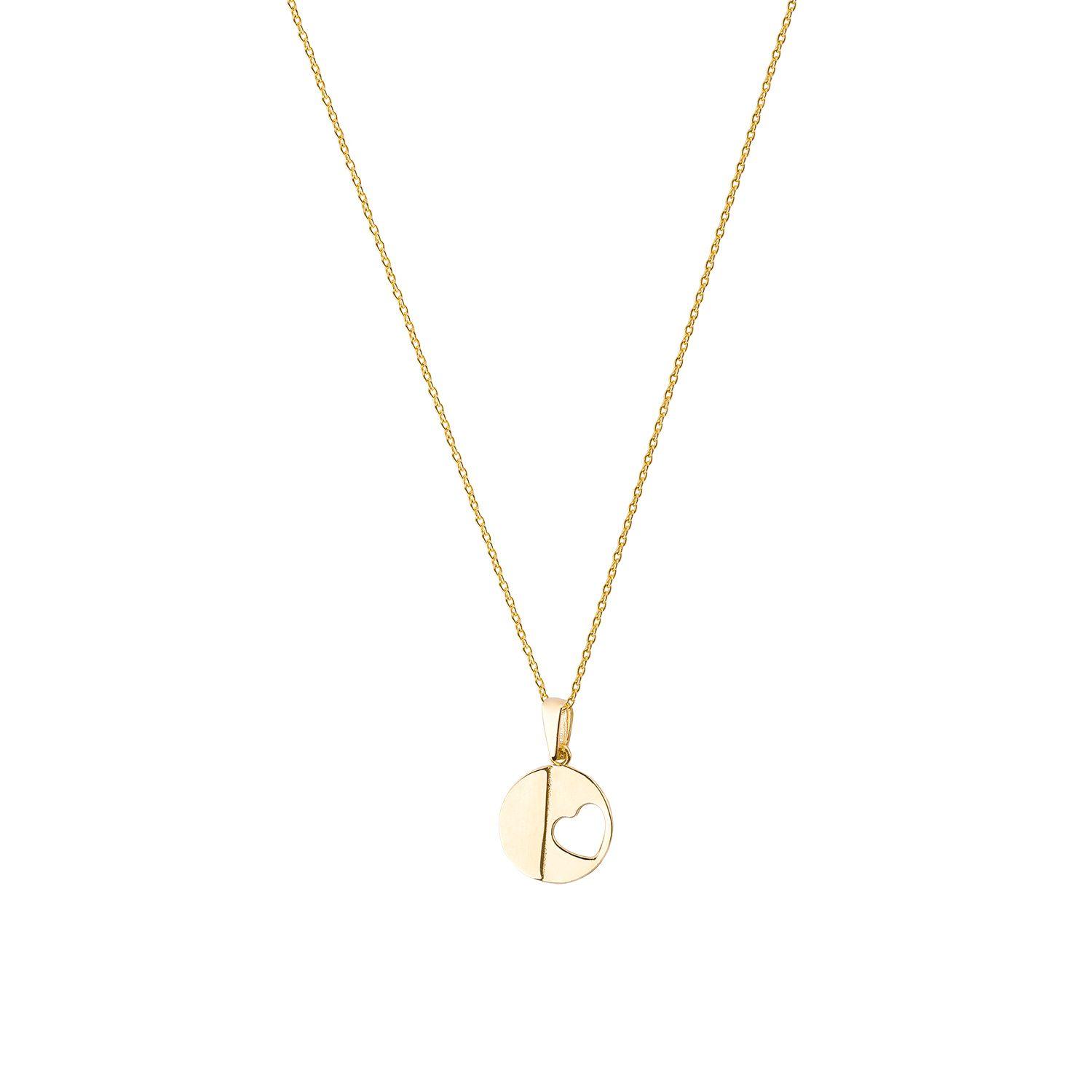 Colgantes de Oro 18kt Modelo Círculo&Corazón-2
