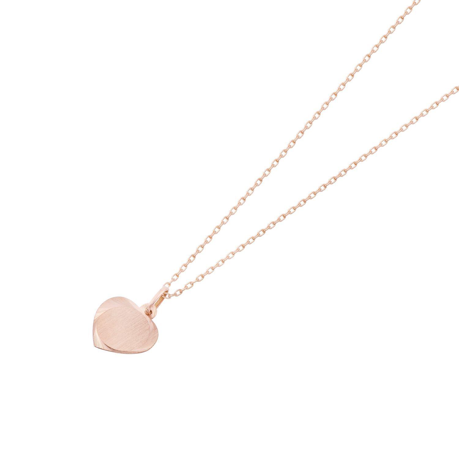 Colgante Oro Miel 18kt Corazón Labrado-2