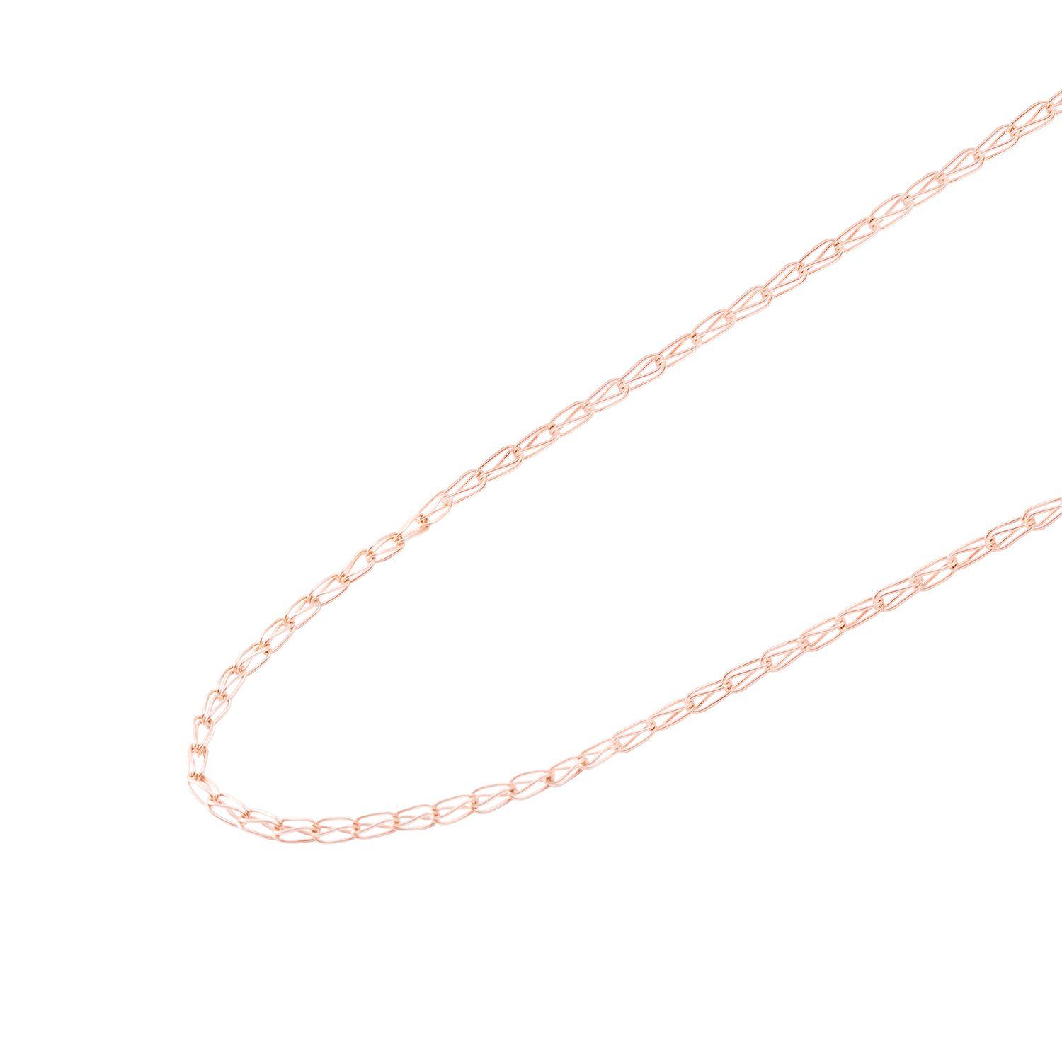 Cadena Oro Miel 18Kt Modelo Jaula-0