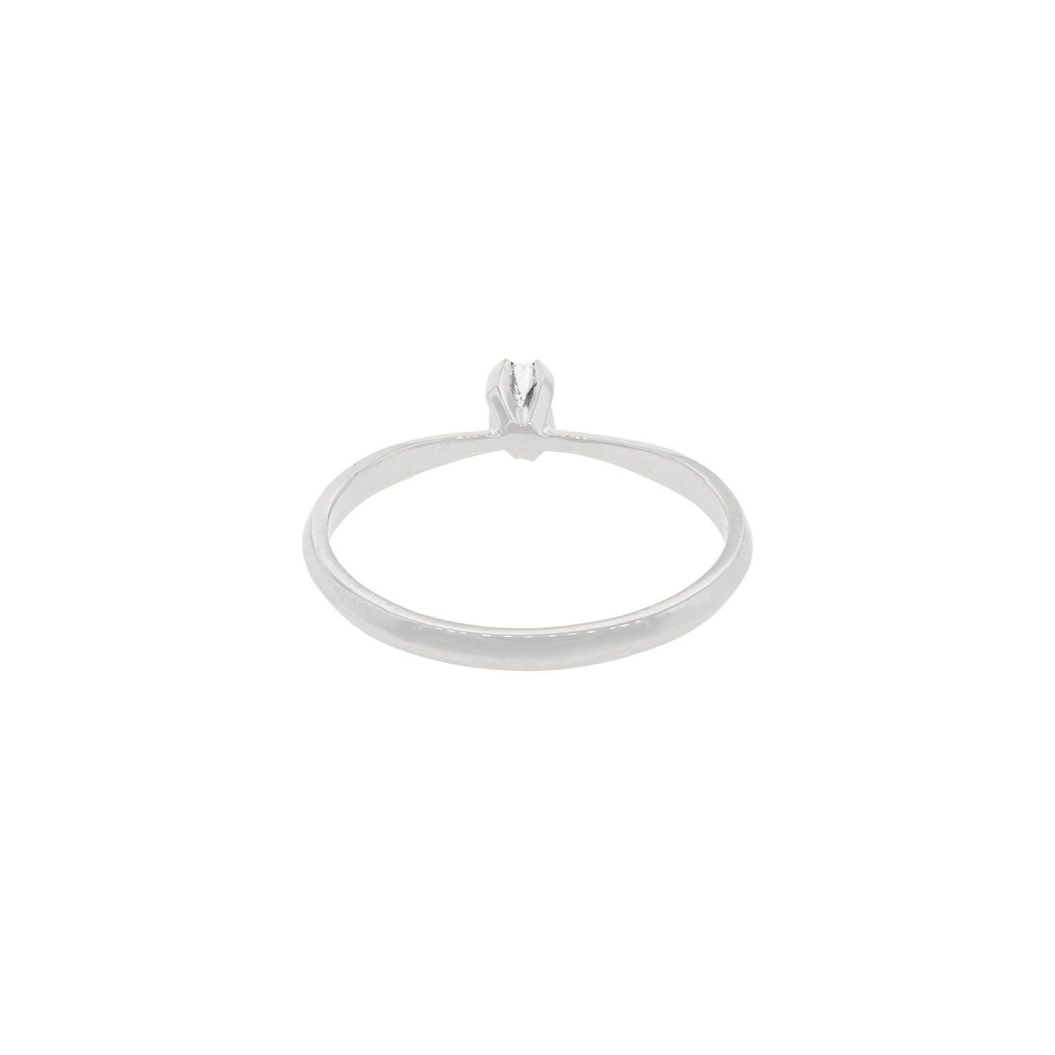 Anillo Compromiso Platino 950  Niza 1x10ptos Diamante-3