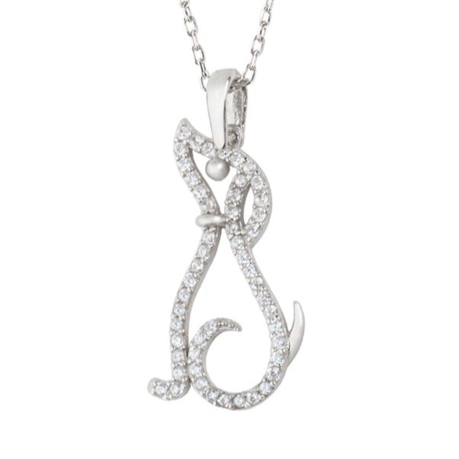 Collar de Plata Esterlina 925 Perrito Circon-2