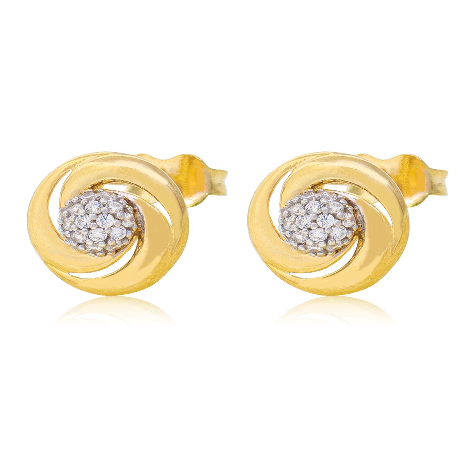 Aros de Oro 18kt Modelo  Circones espiral-0