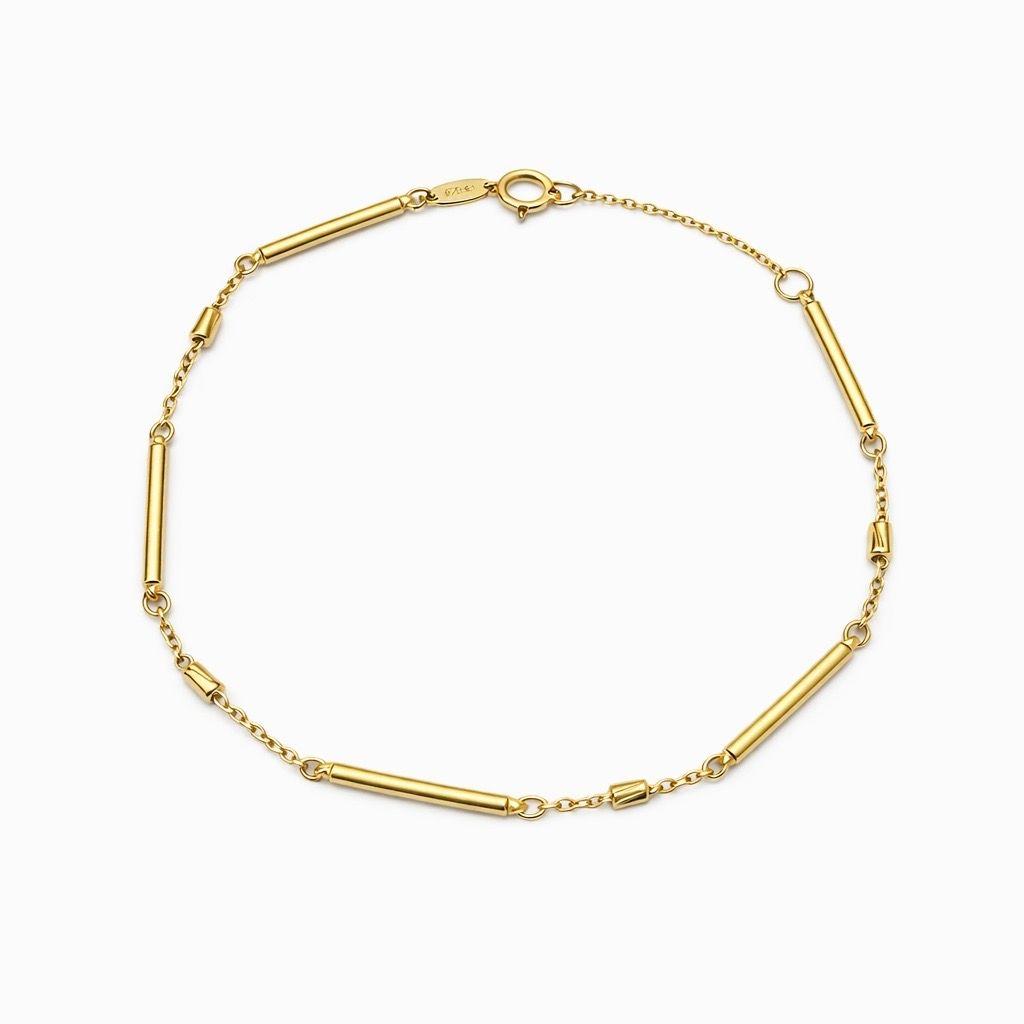 Pulsera Oro Amarillo 18kt Barras-0