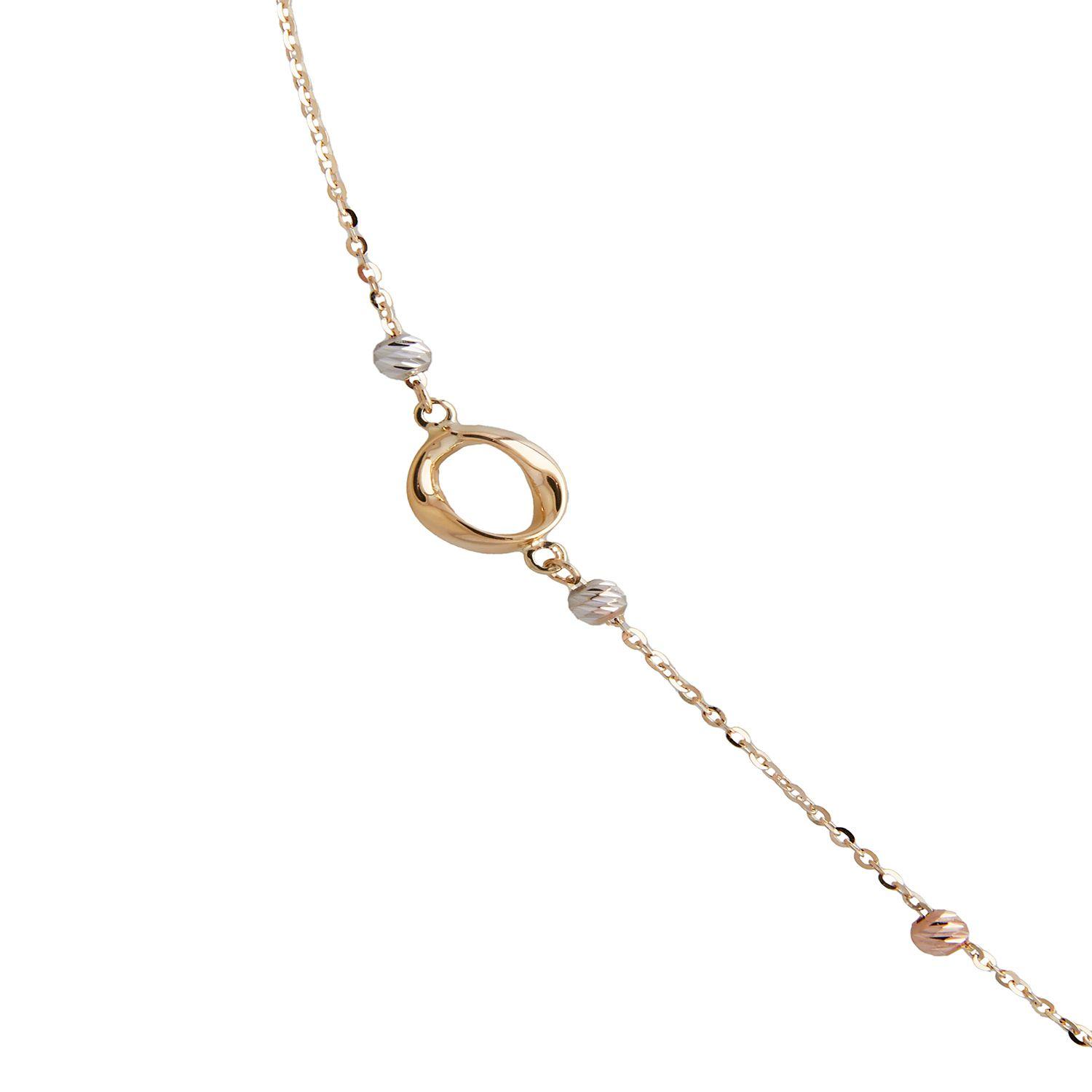 Collar de Oro 18kt Circulos en Tricolor-1