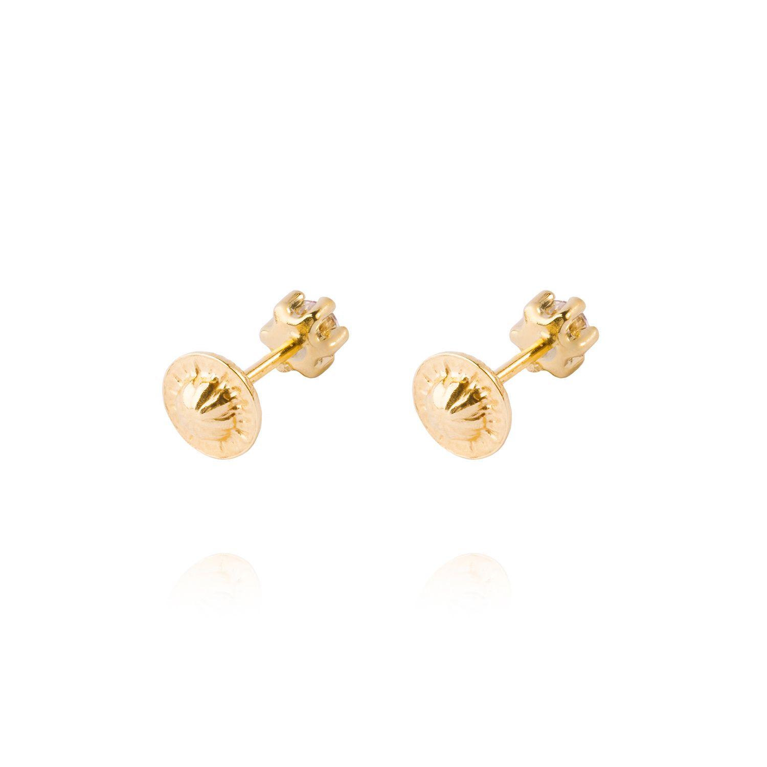 Aros de Oro 9kt Circon 3mm 6 Grifas-2