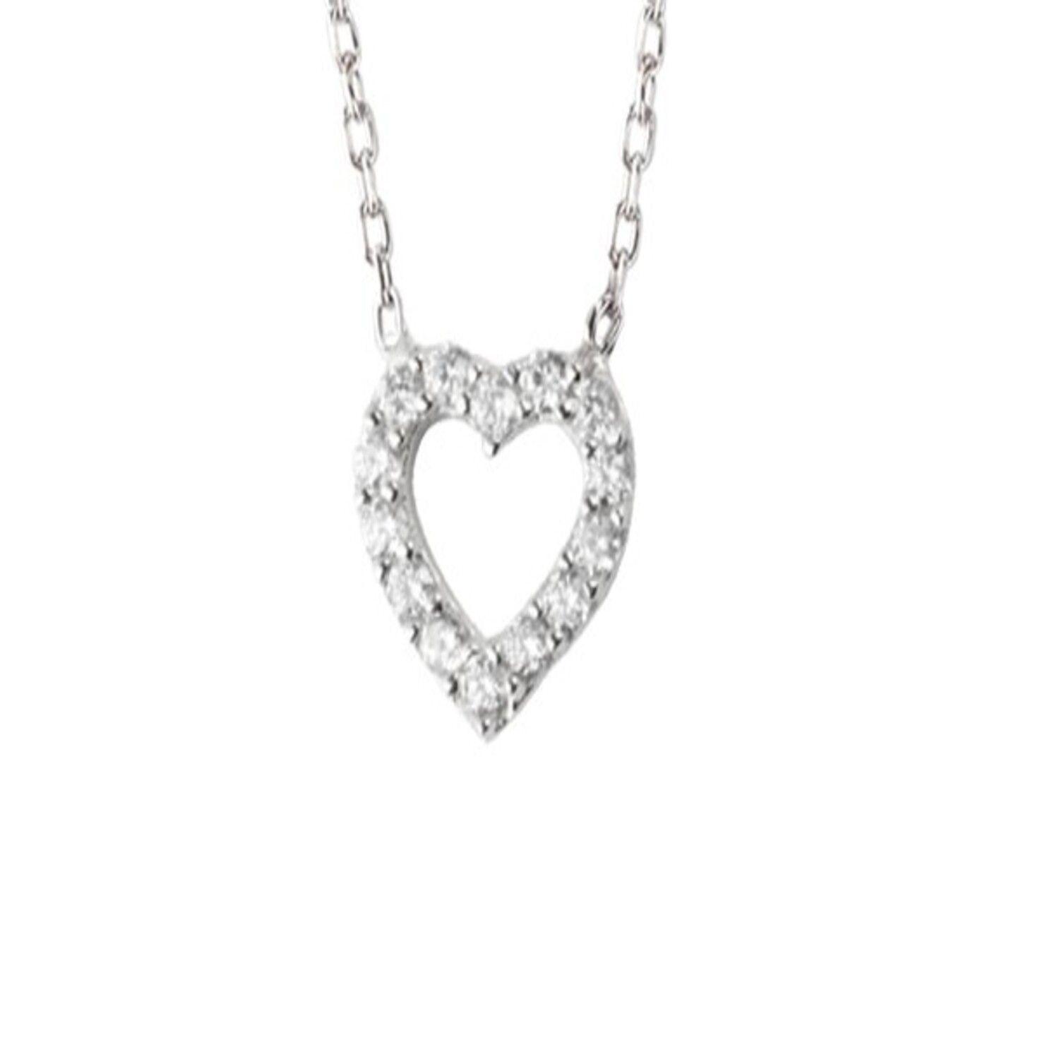 Collar de Plata Esterlina 925 Corazon Circones-2