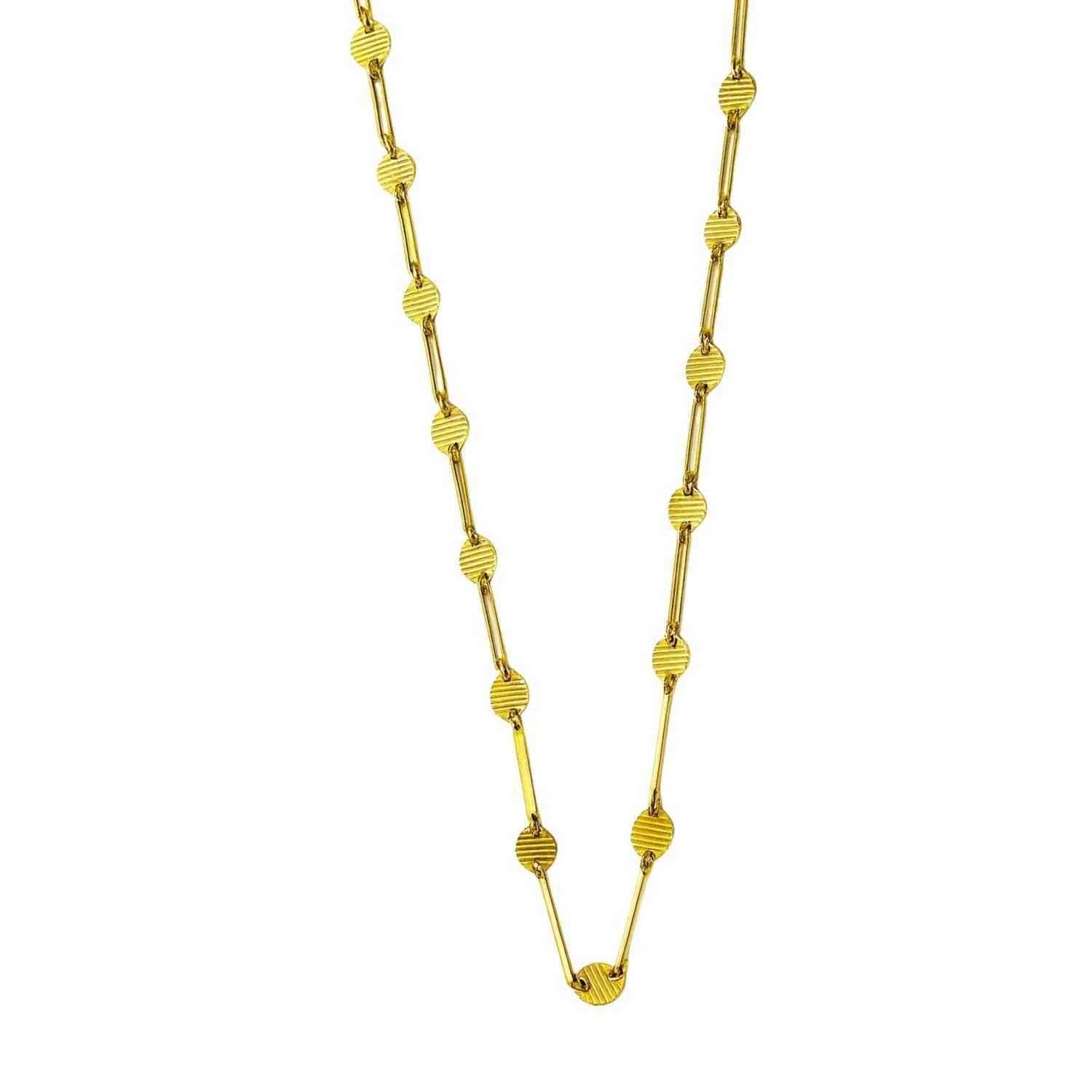 Collar Oro Amarillo 18kt Linea Dorada-2