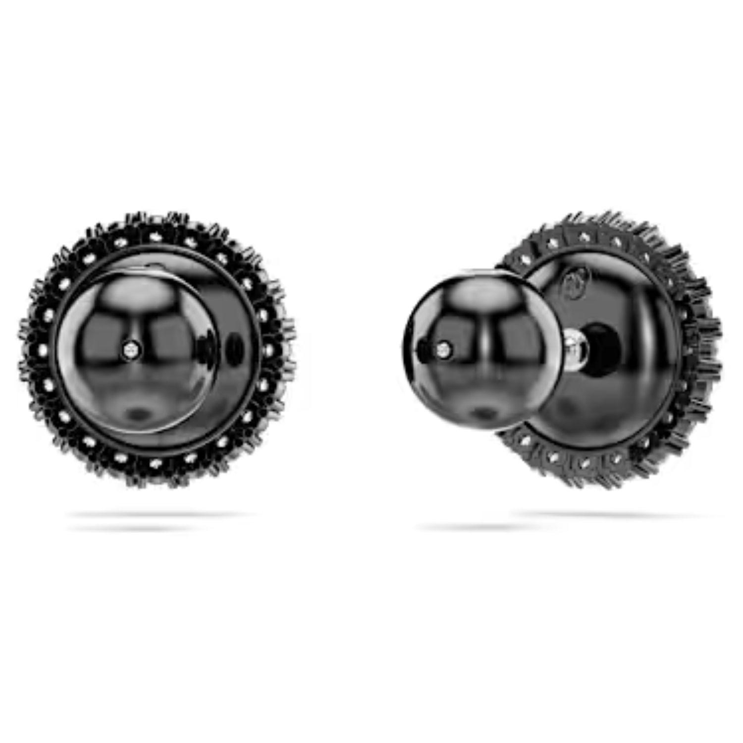 Aros Swarovski Botón Swan-1