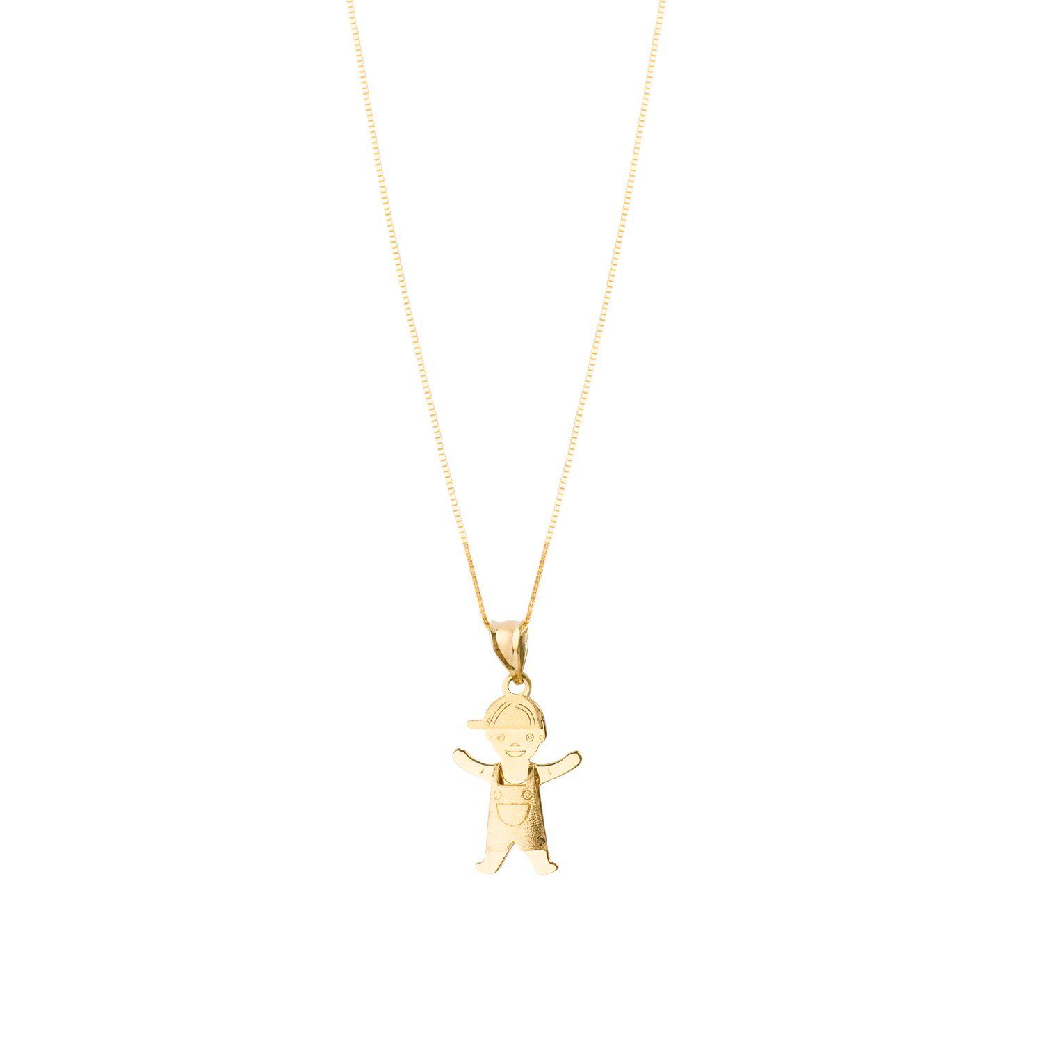 Colgante de Oro 18kt Niño Jardinera-2