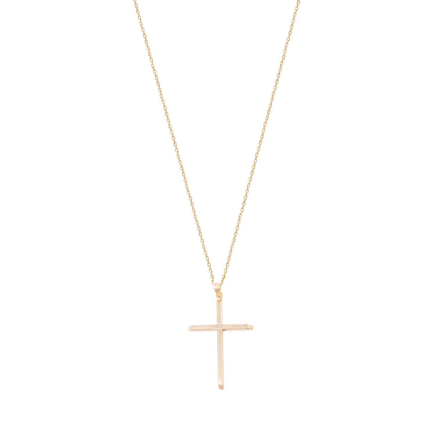 Colgante de Oro 18kt Cruz 40MM-2