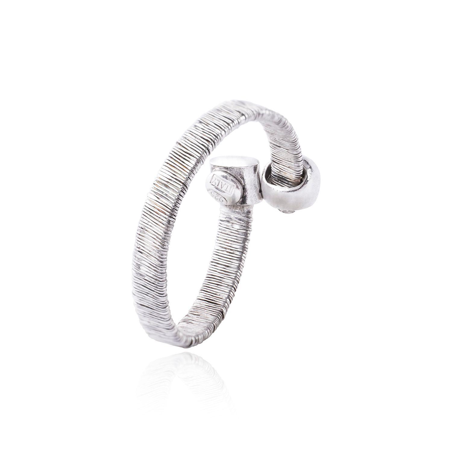 Anillo de Plata Esterlina 925 Retorcido 16-2
