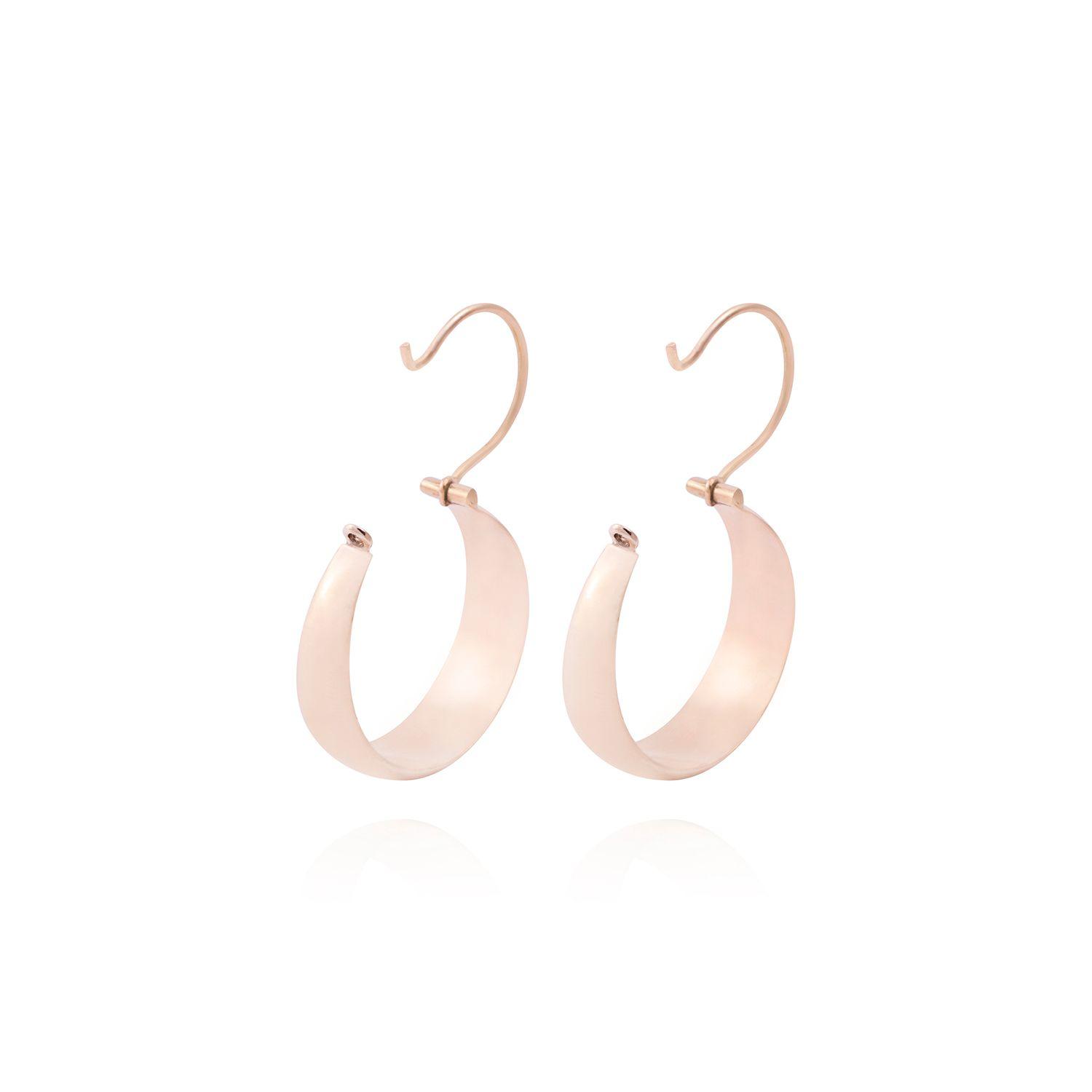 Aros Oro Miel de 18kt Bote Grande 20 mm-2