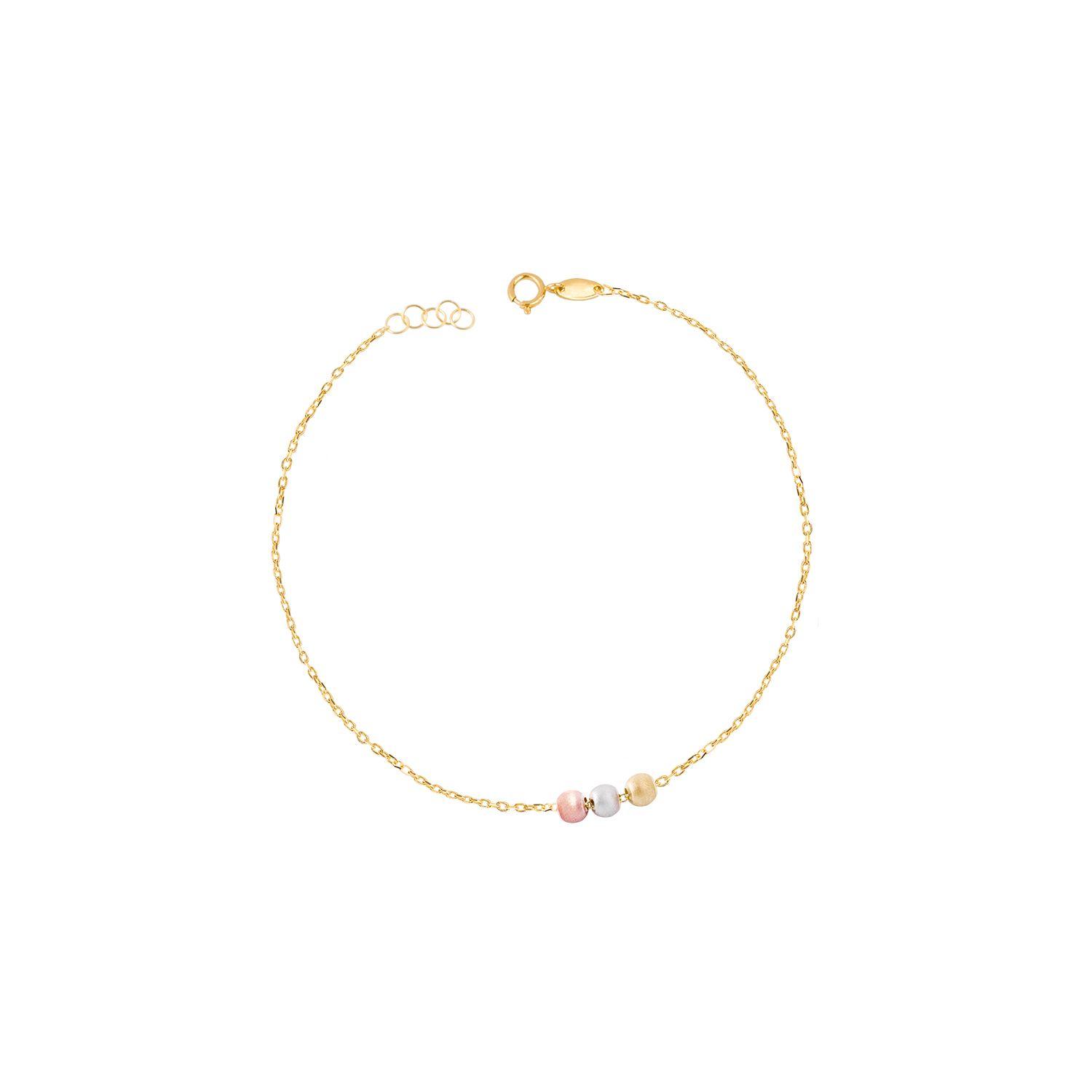 Pulsera Oro 18kt Tres colores-0