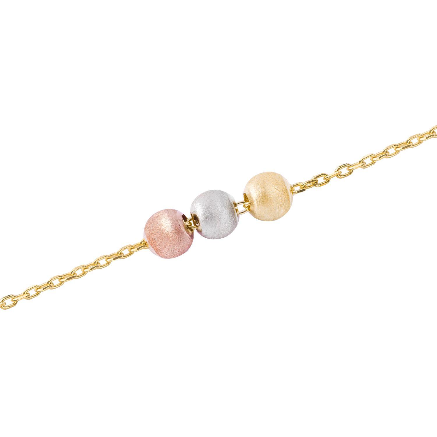 Pulsera Oro 18kt Tres colores-2