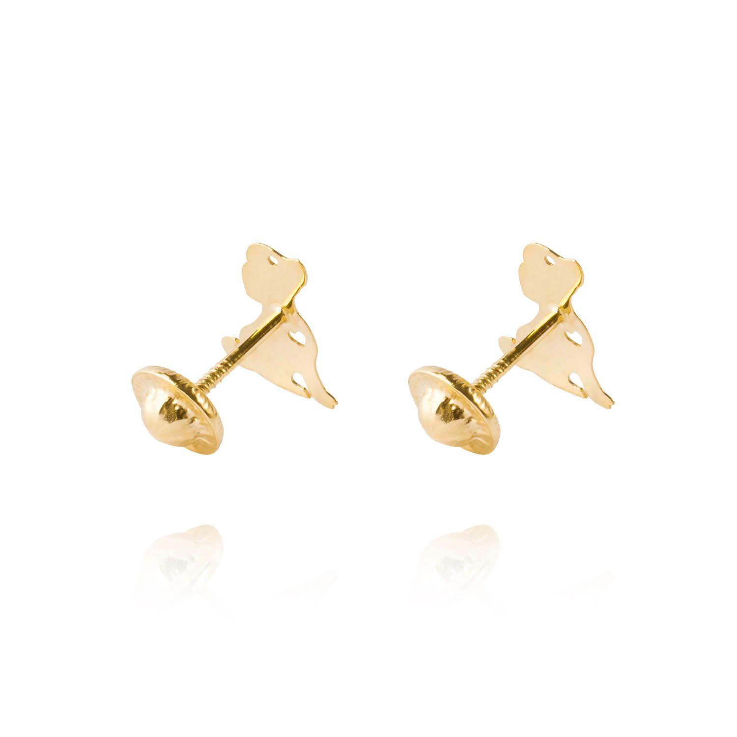Aros de Oro 18kt Figura Perro-2