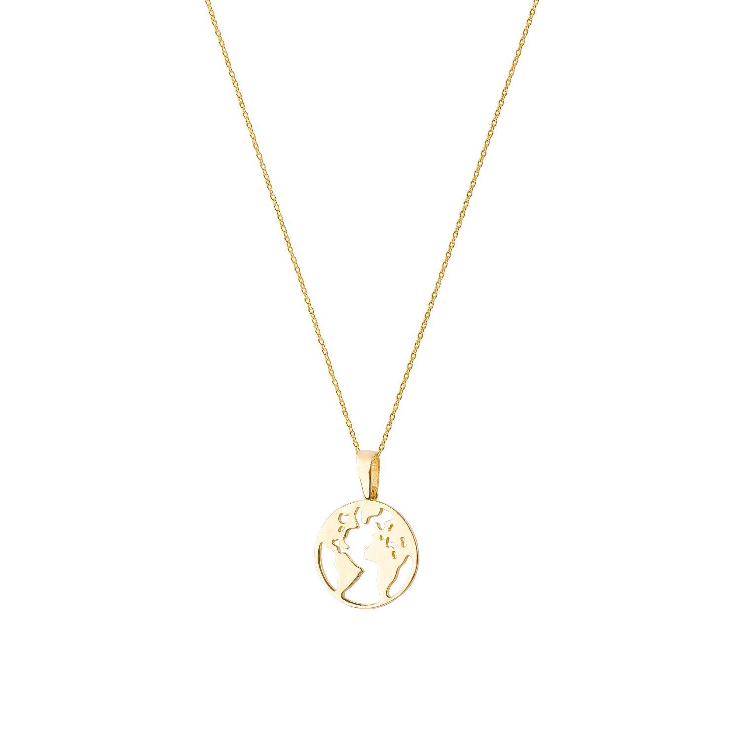 Collar de Oro 18kt Mapamundi-2