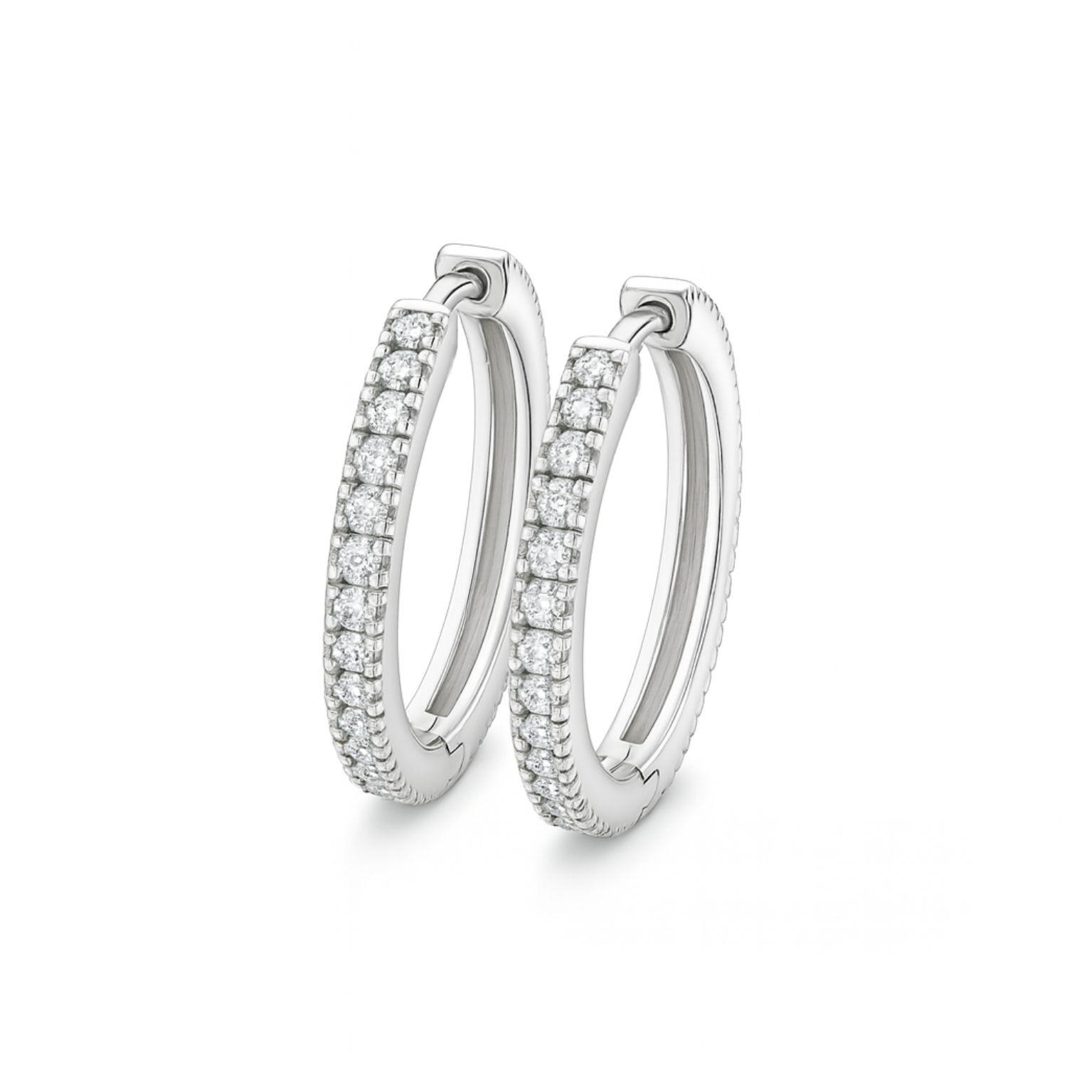 Aros Plata Esterlina 925 Argollas Pequeñas S con Circonita-0