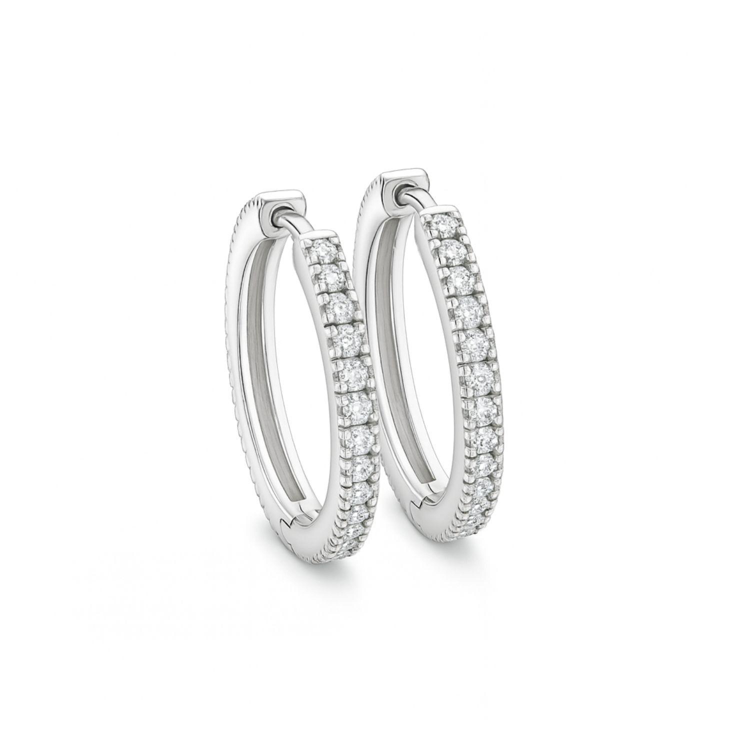 Aros Plata Esterlina 925 Argollas Pequeñas S con Circonita-2