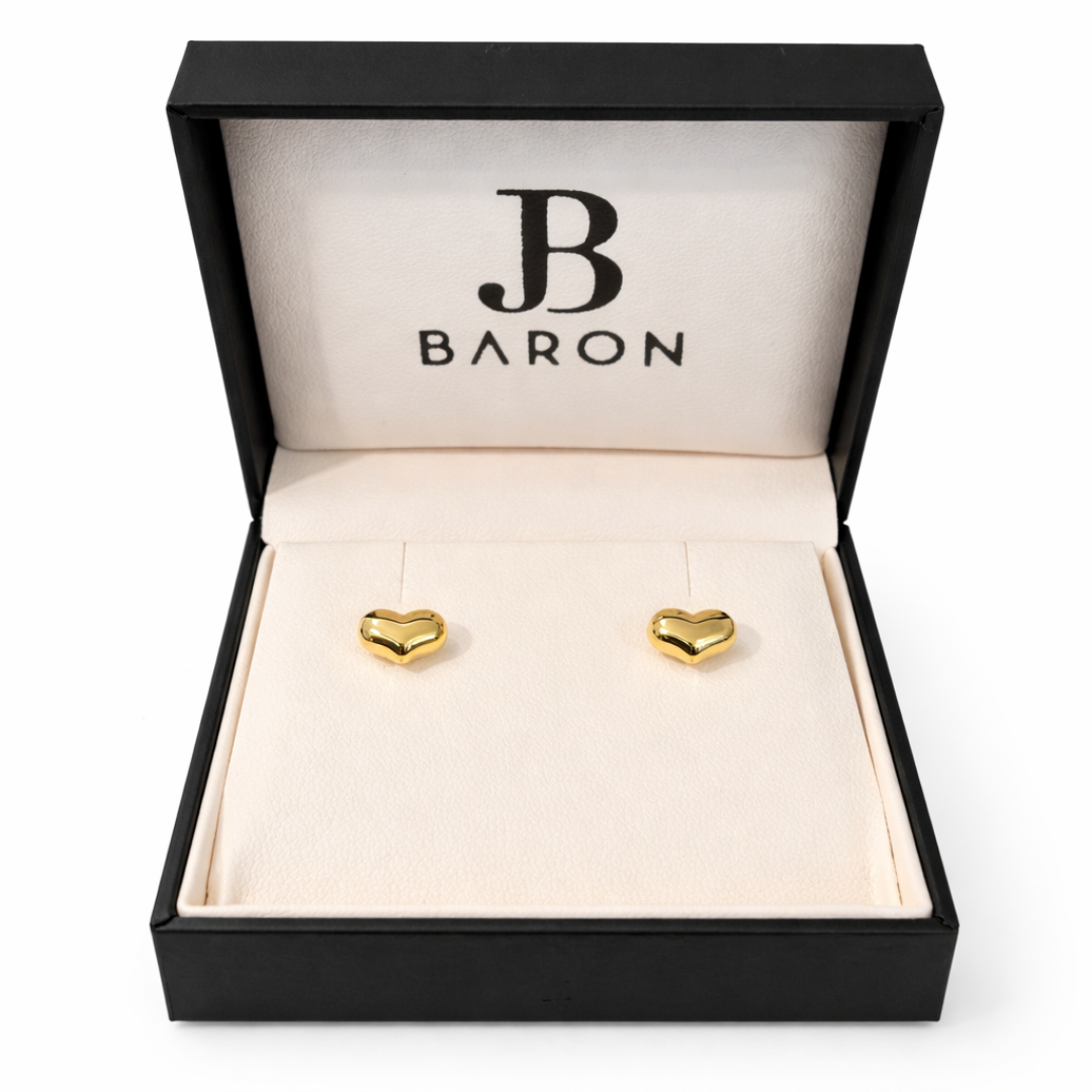 Aros Oro Amarillo 18kt Corazón-2