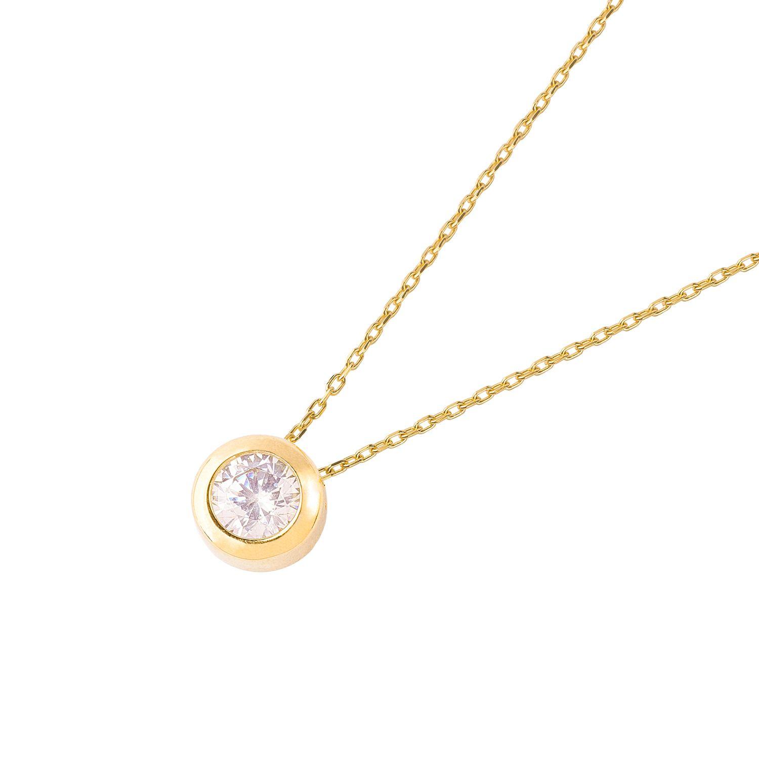 Collar de Oro 18kt Punto de Luz-1