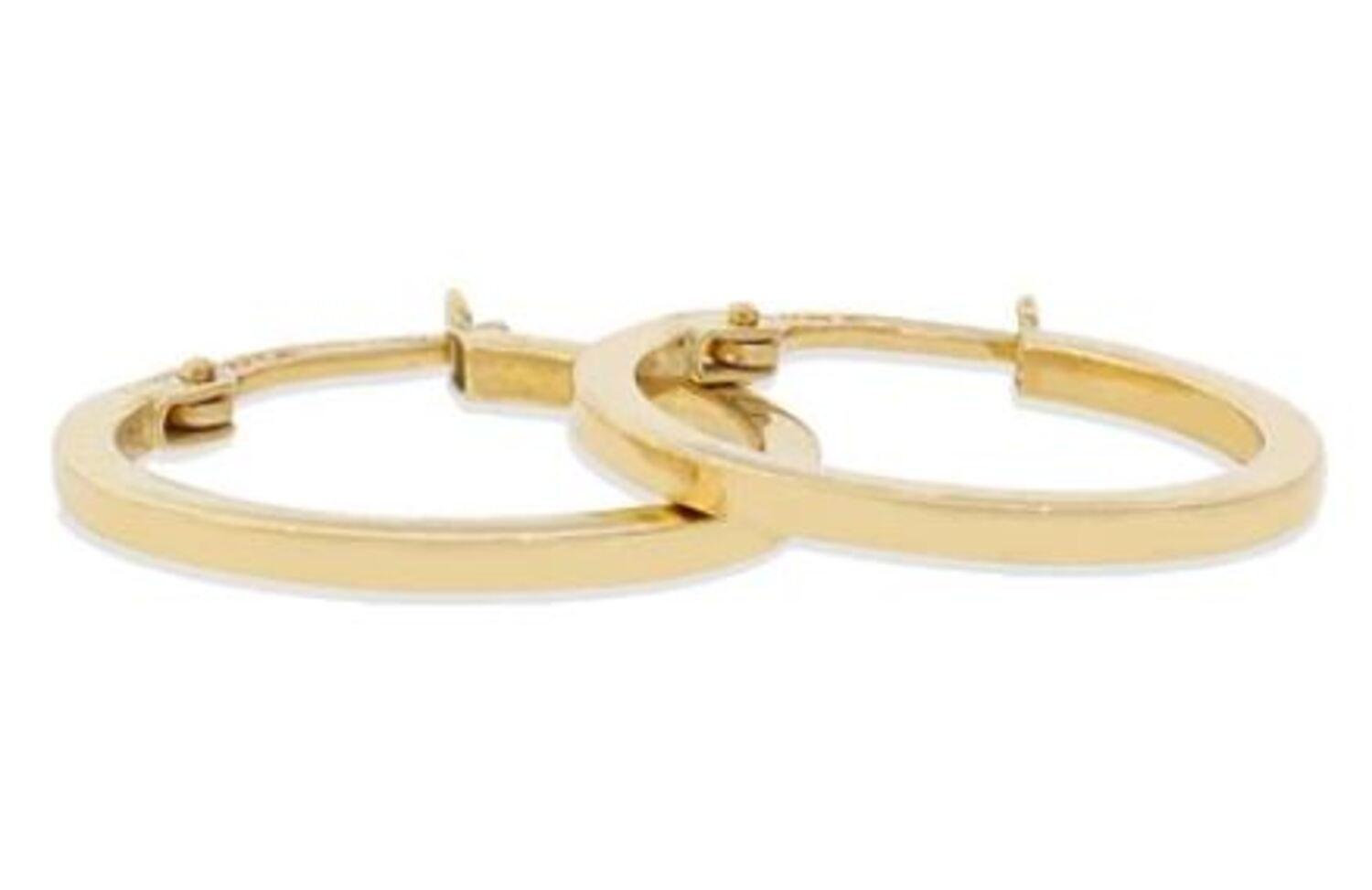 Aros de Oro 18 kt Modelo Argollas Lisas-2