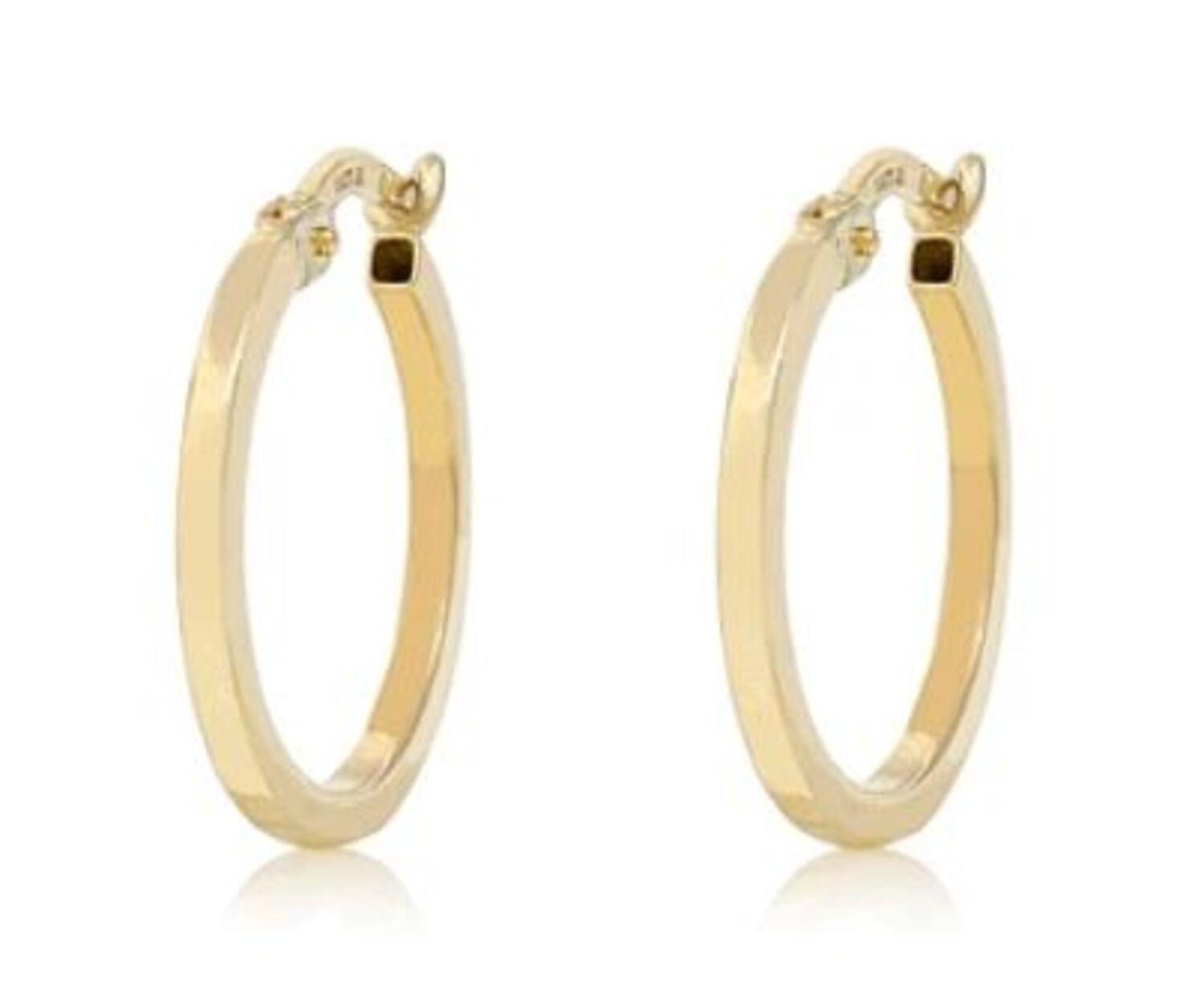 Aros de Oro 18 kt Modelo Argollas Lisas-0