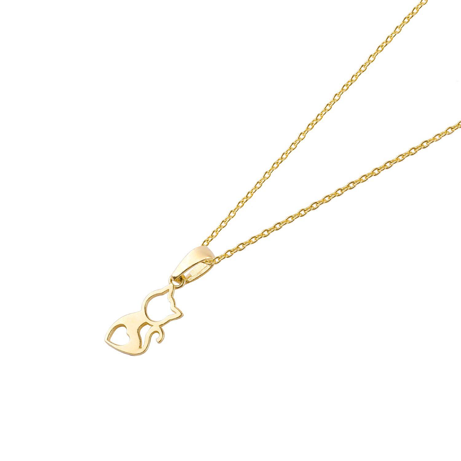 Collar de Oro 18kt Gato-0