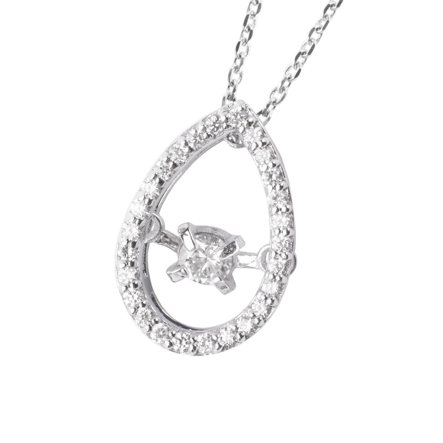 Collar de Oro 18kt con Diamantes Ovalado-0