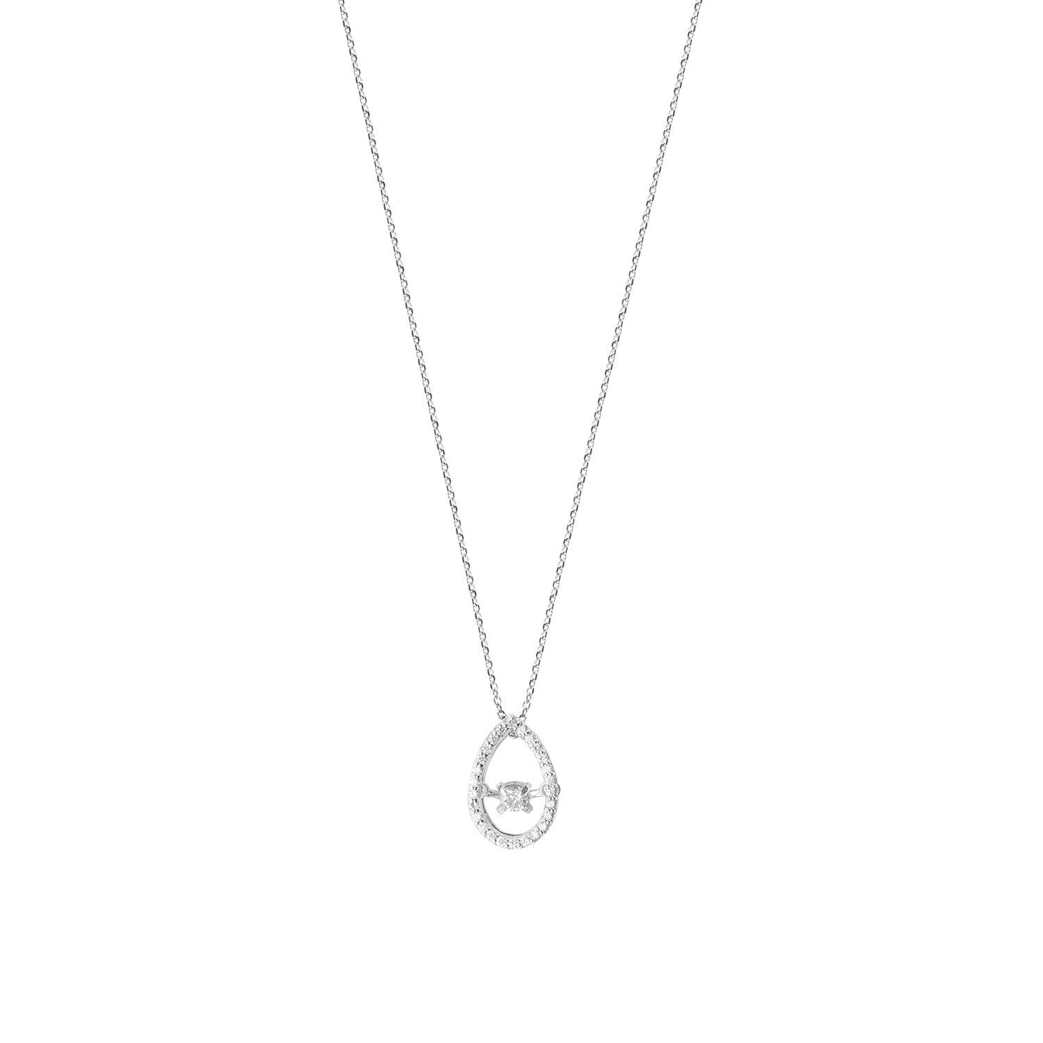 Collar de Oro 18kt con Diamantes Ovalado-2