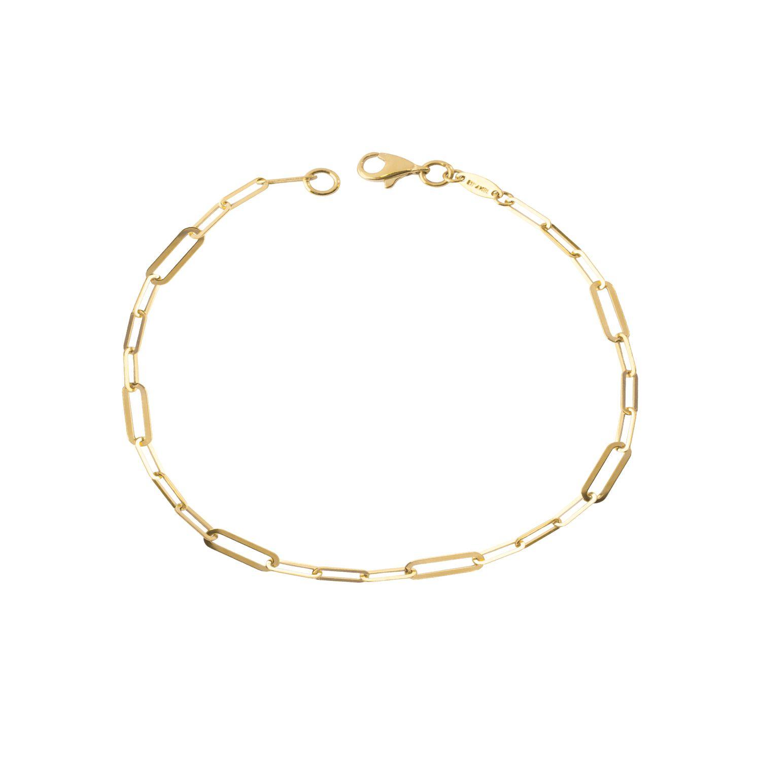 Pulsera de Oro 18kt Eslabones Clasico-0