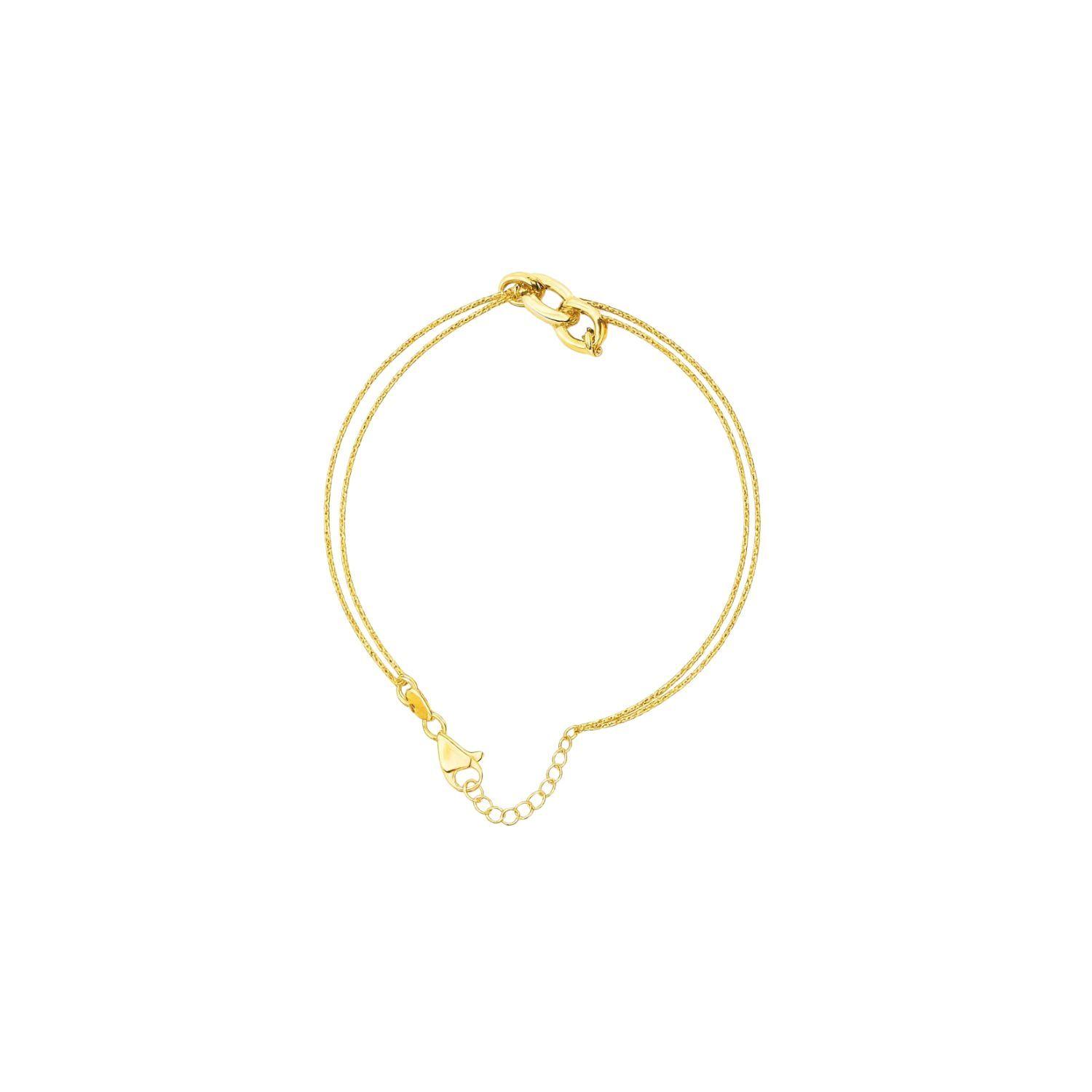 Pulsera Oro Amarillo 18kt Cuatro Eslabones-2