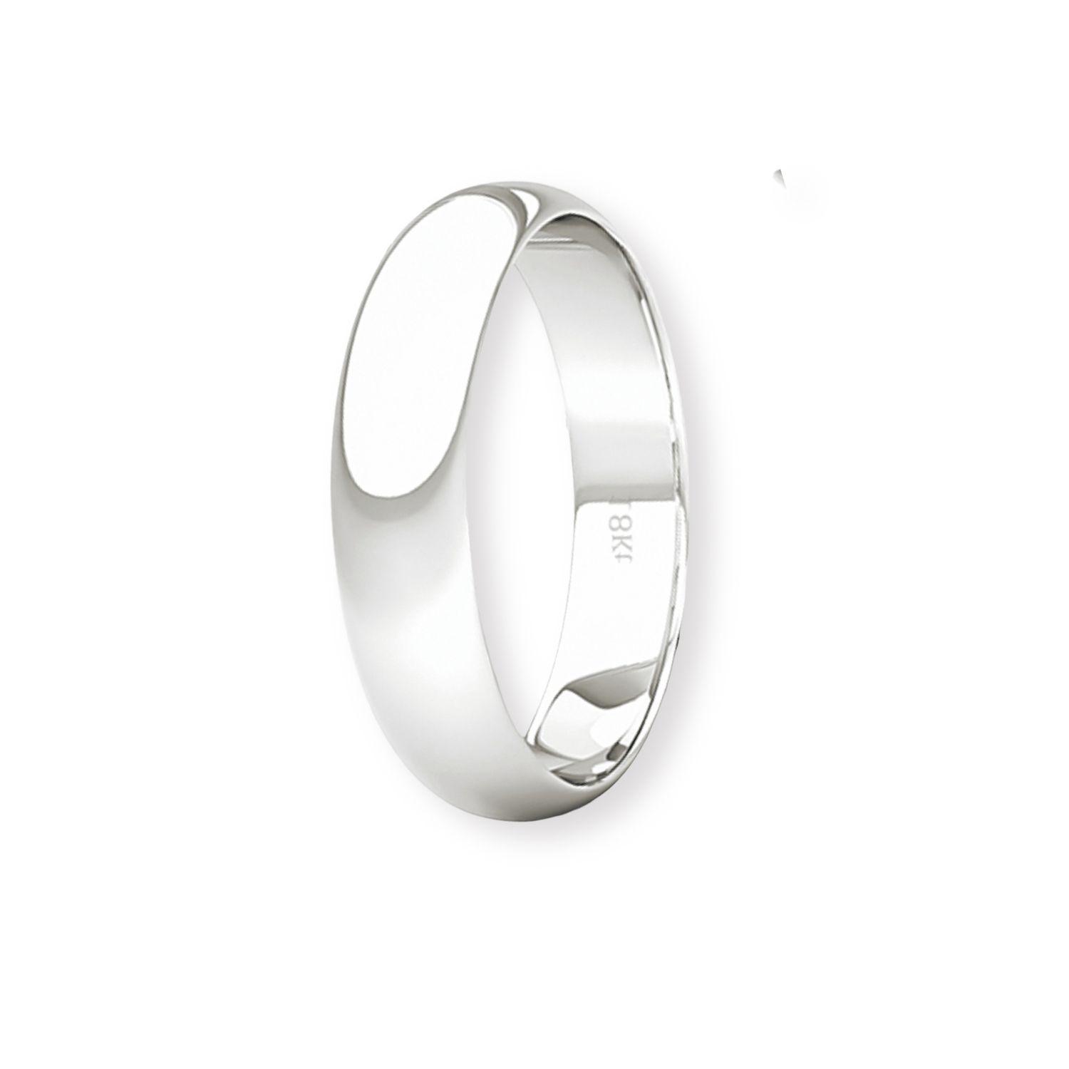 Argolla Matrimonio de Oro Blanco 18kt Inglés Venecia de 3,5mm-0