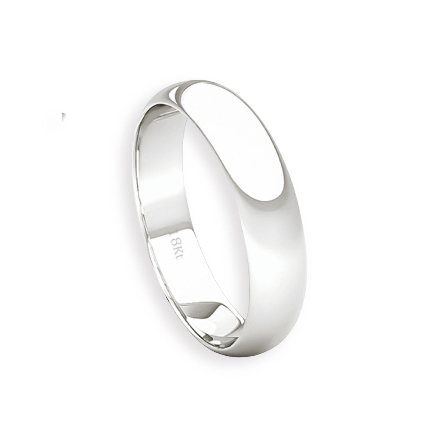 Argolla Matrimonio de Oro Blanco 18kt Inglés Venecia de 3,5mm-2
