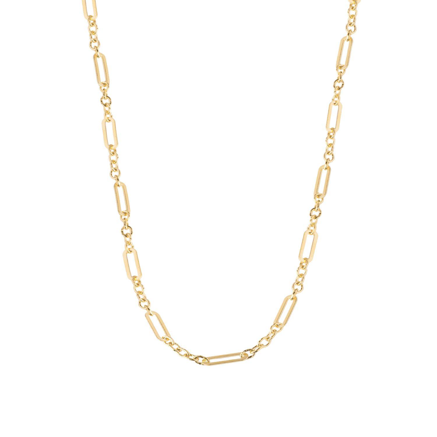 Collar de Oro 18kt Eslabon Intermedio-2