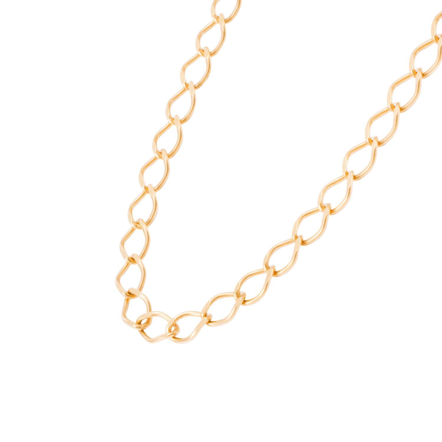Cadena Oro Amarillo 18 kt Eslabones Rombos-2