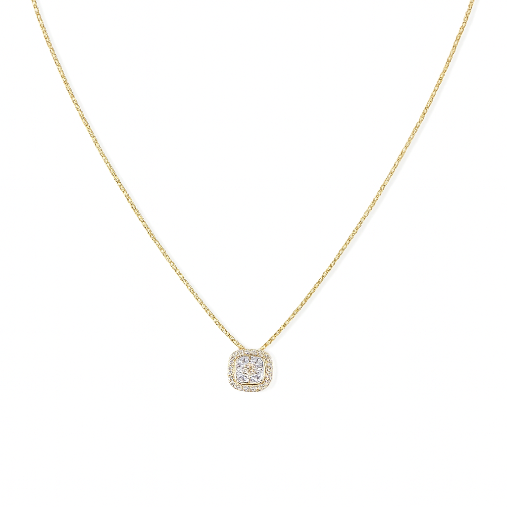 Collar de Oro 18kt con Diamantes 25 Pts Total - By Danielle Costantini-2