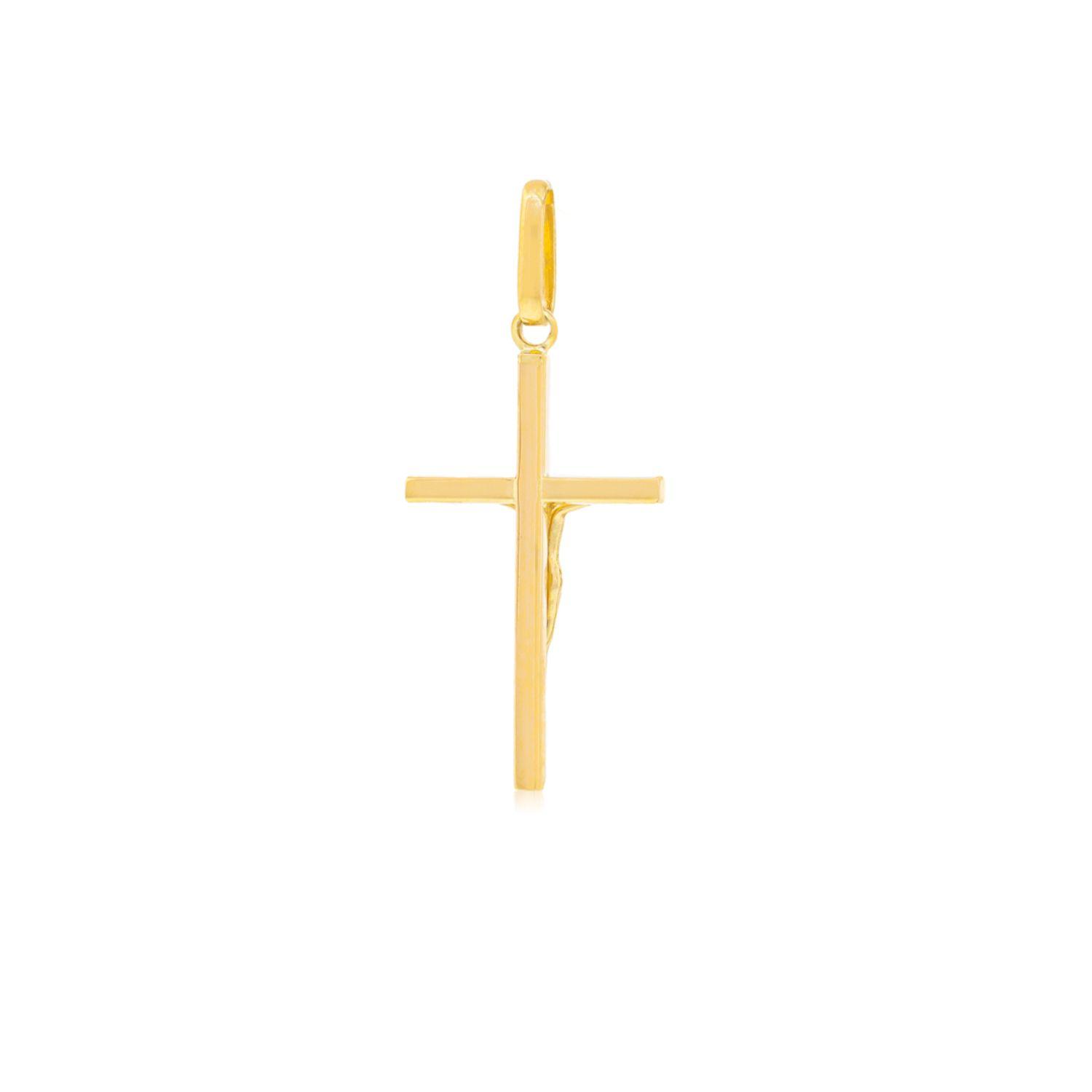 Colgante de Oro 18kt Cruz de Cristo-2