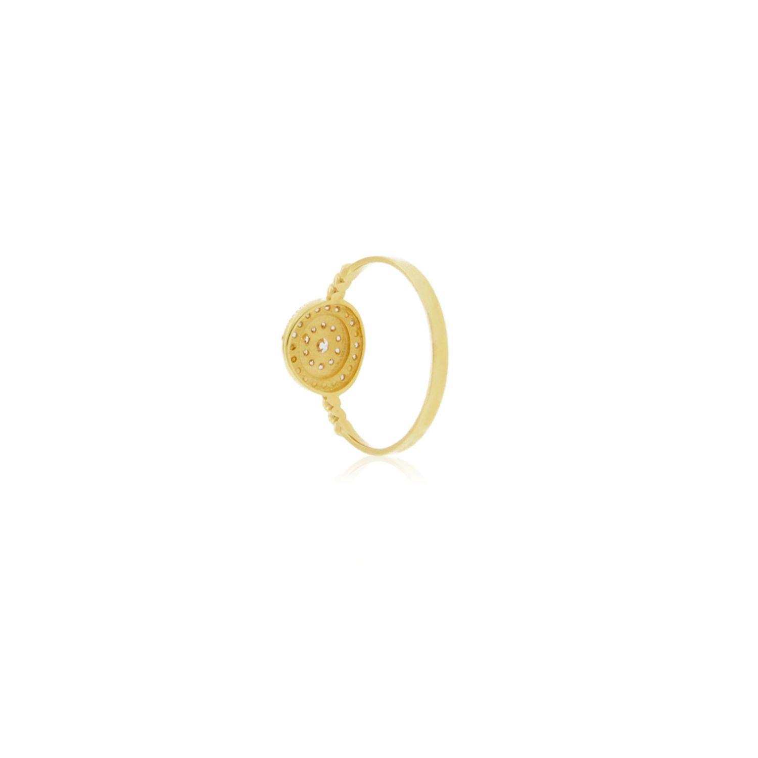 Anillo de Oro 18kt Platillo Circones-1
