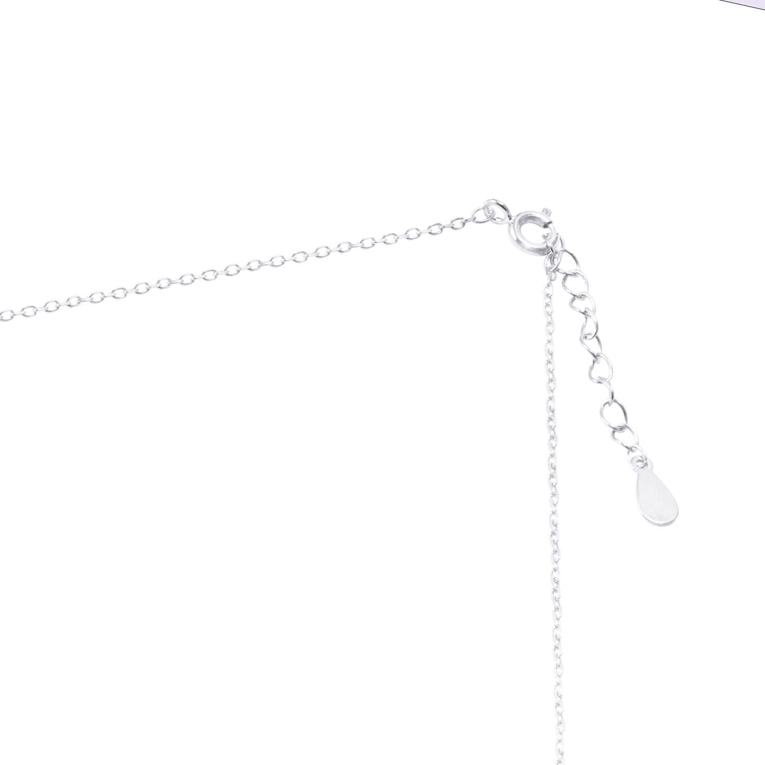 Collar de Plata Esterlina 925 Choker Circones Colgantes-2