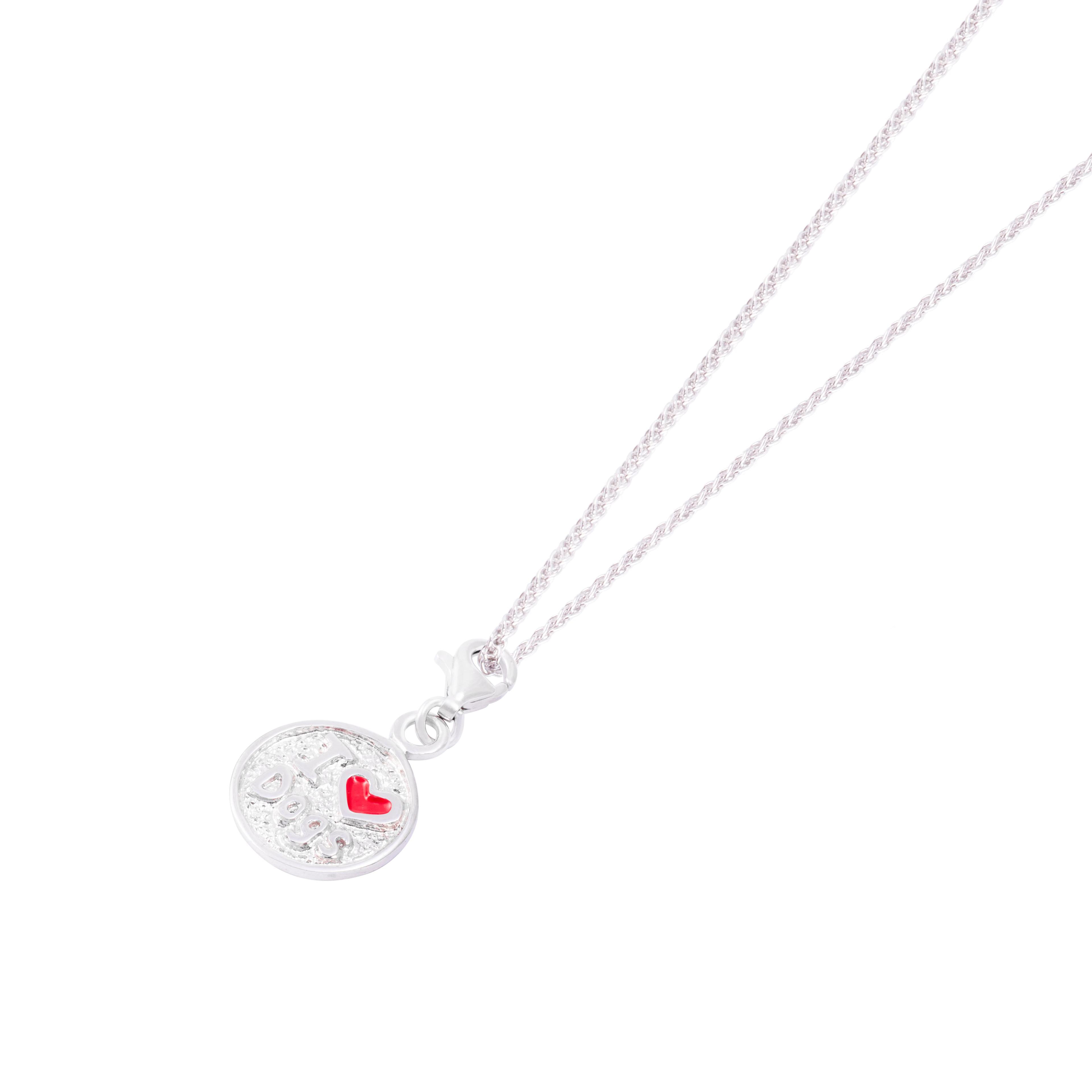 Colgante de Plata Esterlina 925 I Love Dogs-2