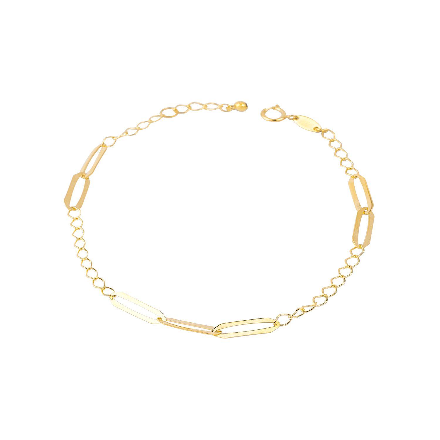 Pulsera de Oro 18kt Eslabones Cadenas-0