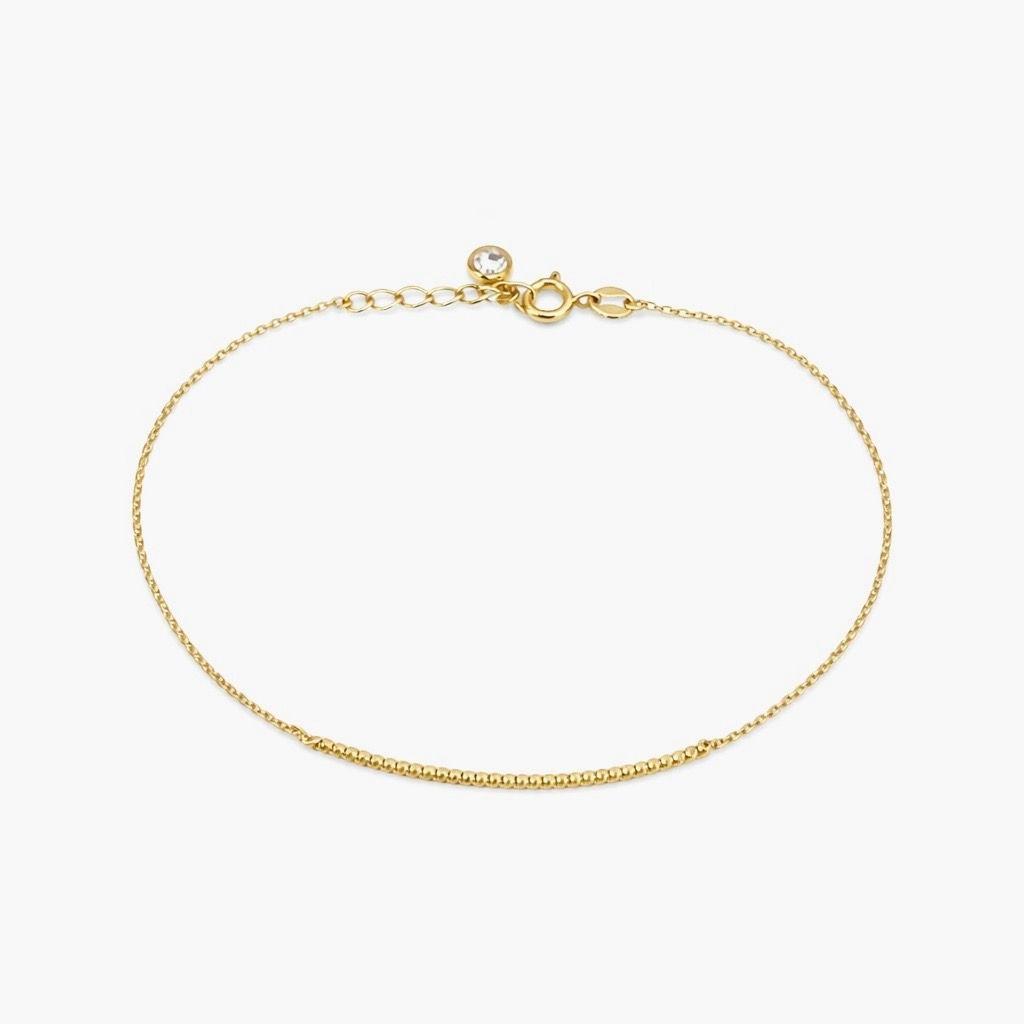 Pulsera Oro Amarillo 18kt Cadenas de esferas-0