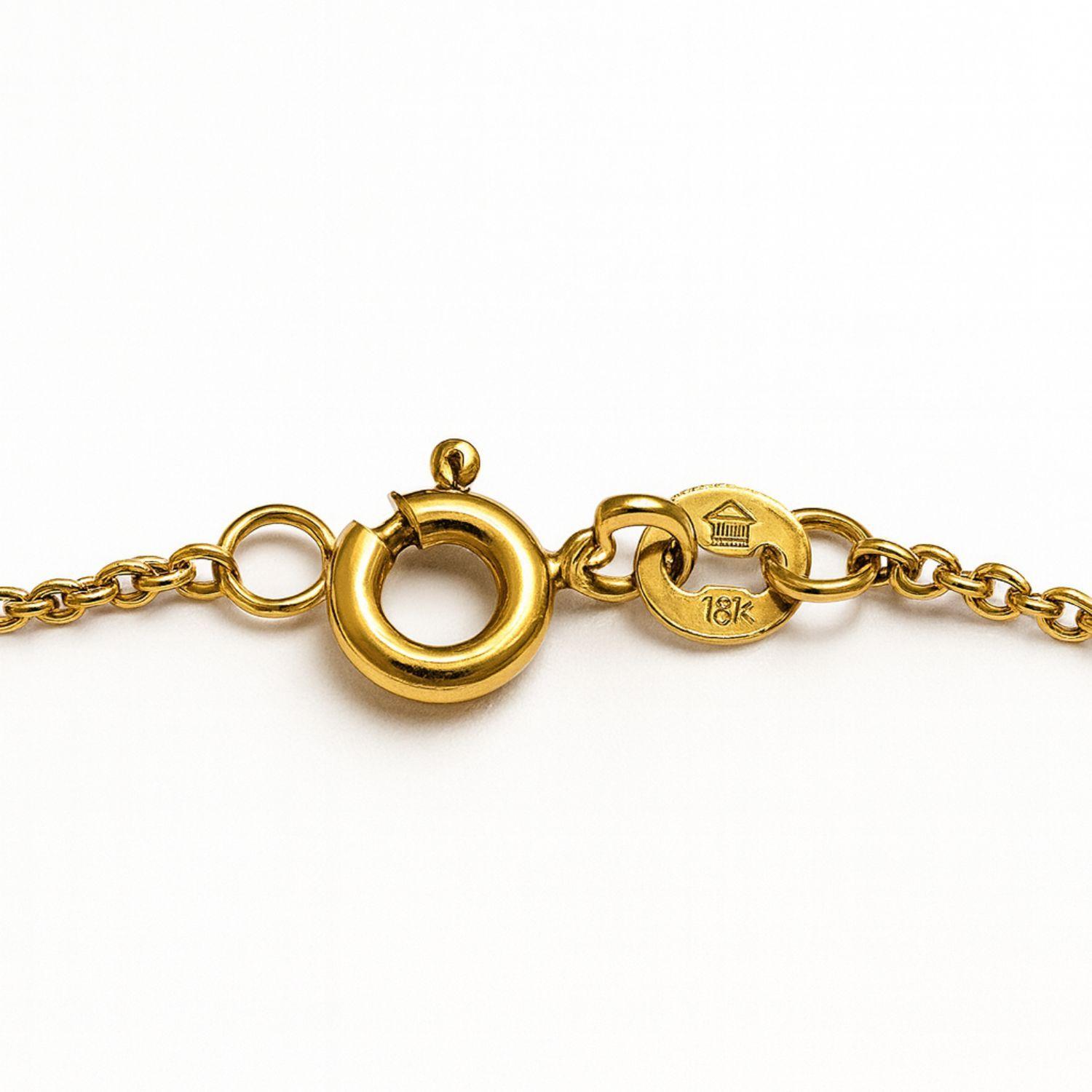 Tobillera Oro Amarillo 18kt Chupete de Diamantes-2