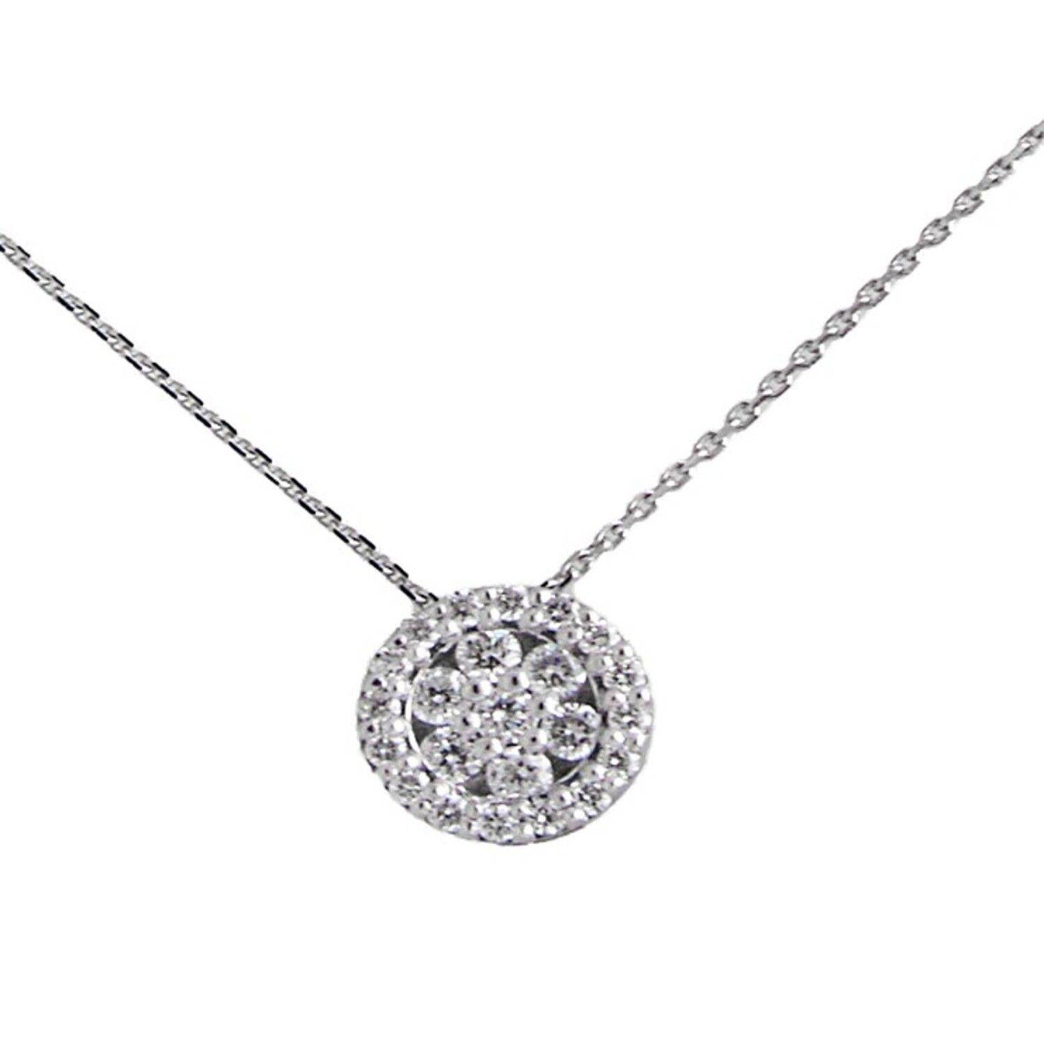 Collar Oro Blanco 18kt Diamantes 18 Pts Total SI/H-0