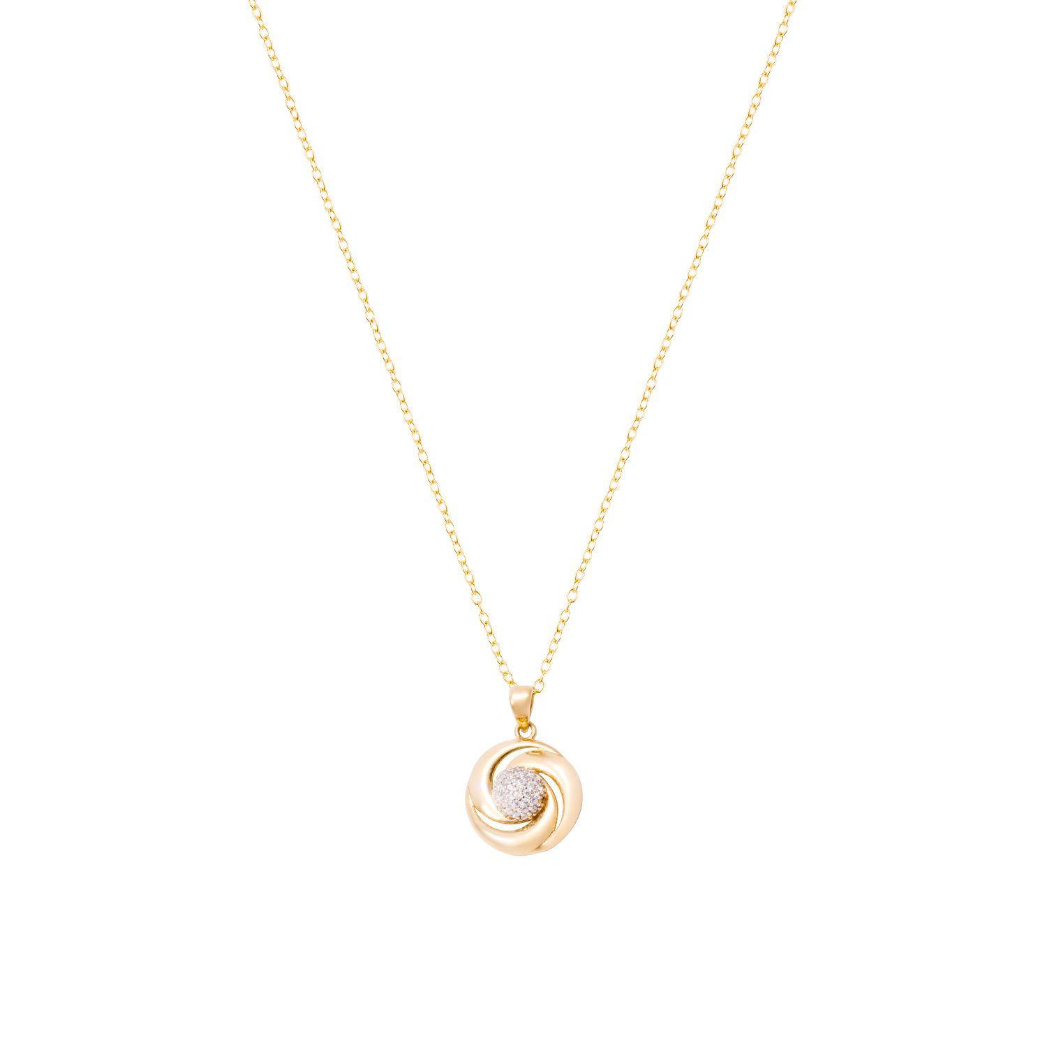 Colgante de Oro 18kt Modelo  Circones espiral-2