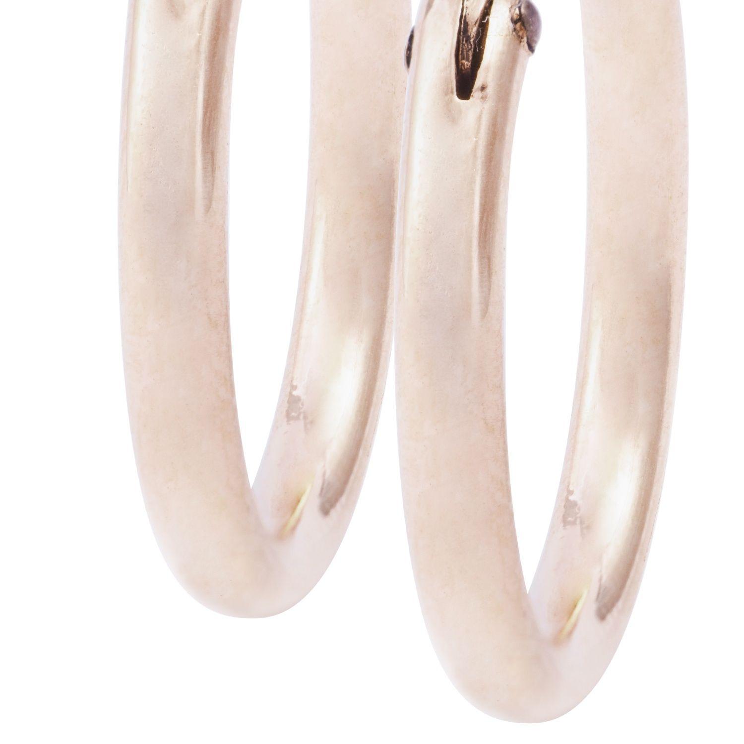 Aros Oro Miel 18kt  Argolla 10mm-1