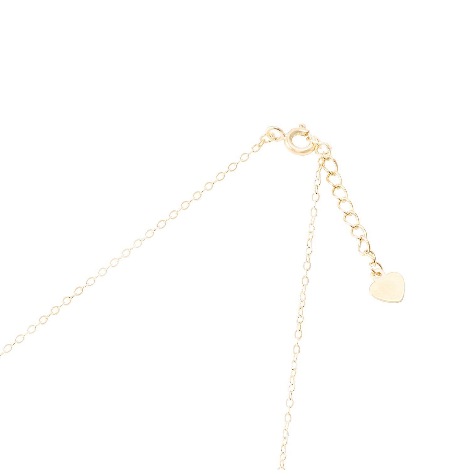 Collar de Plata Esterlina 925 Corazon con Circon Revestido en Oro 18kt-2
