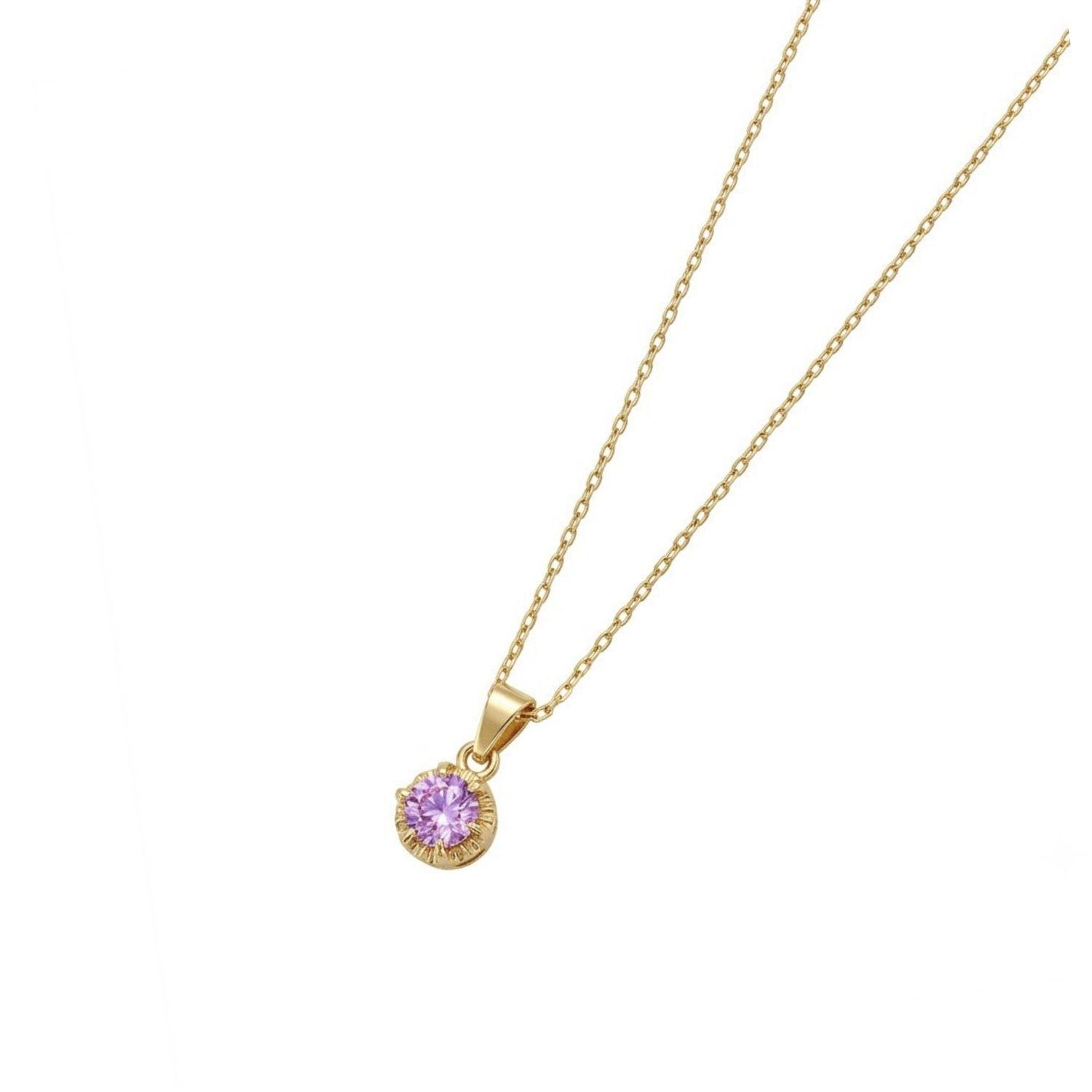 Colgante Oro Miel 18kt Sol con Garras de Rosa de Francia 4mm-1