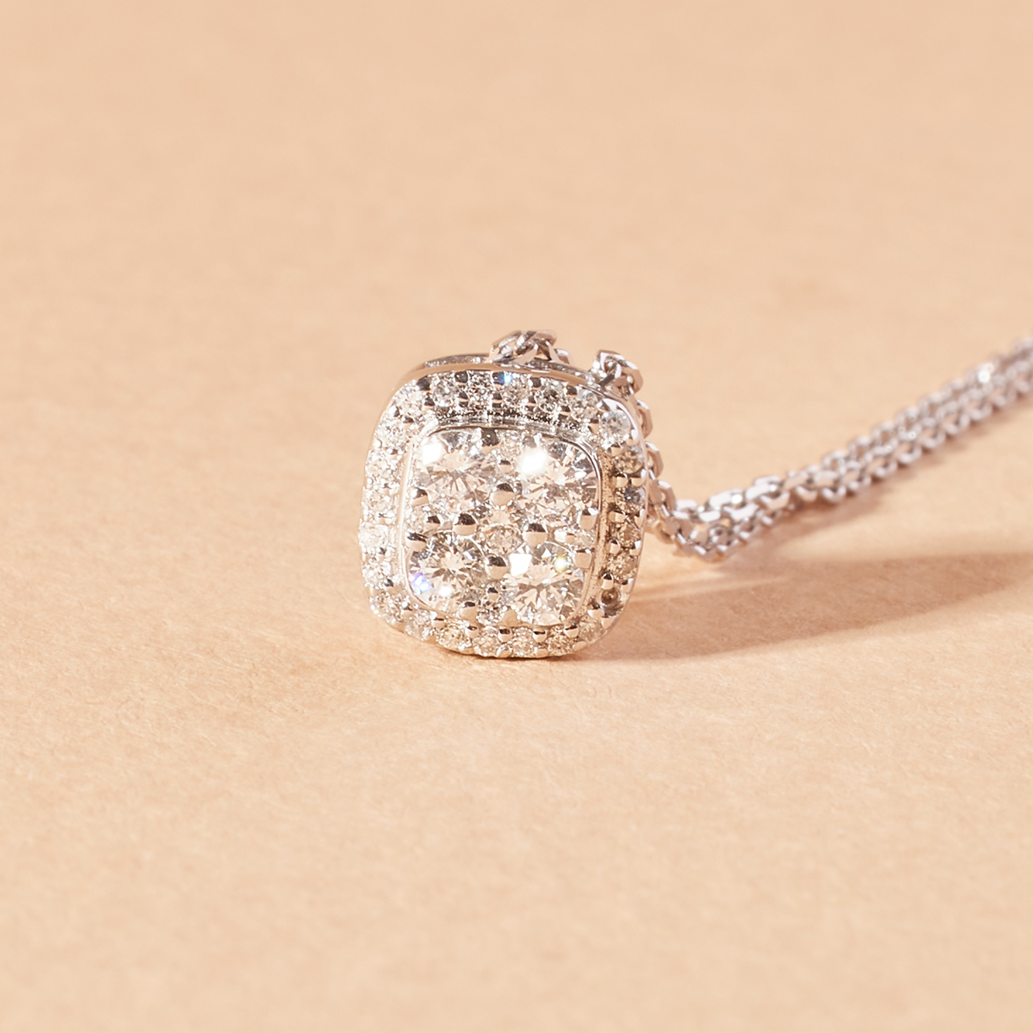 Collar de Oro Blanco 18kt Diamantes 25 Pts  - By Danielle Costantini-2